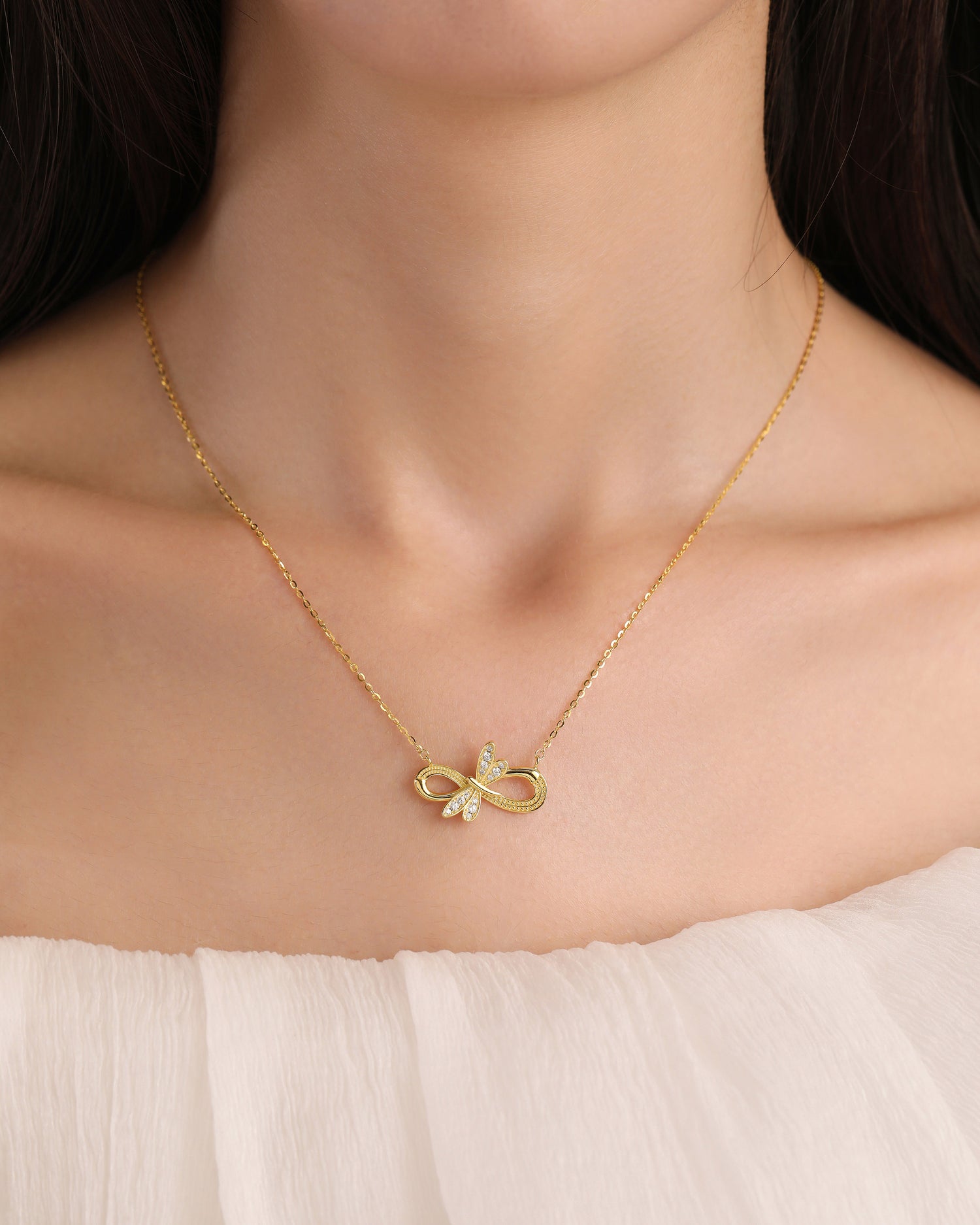 Infinity Dragonfly Necklace