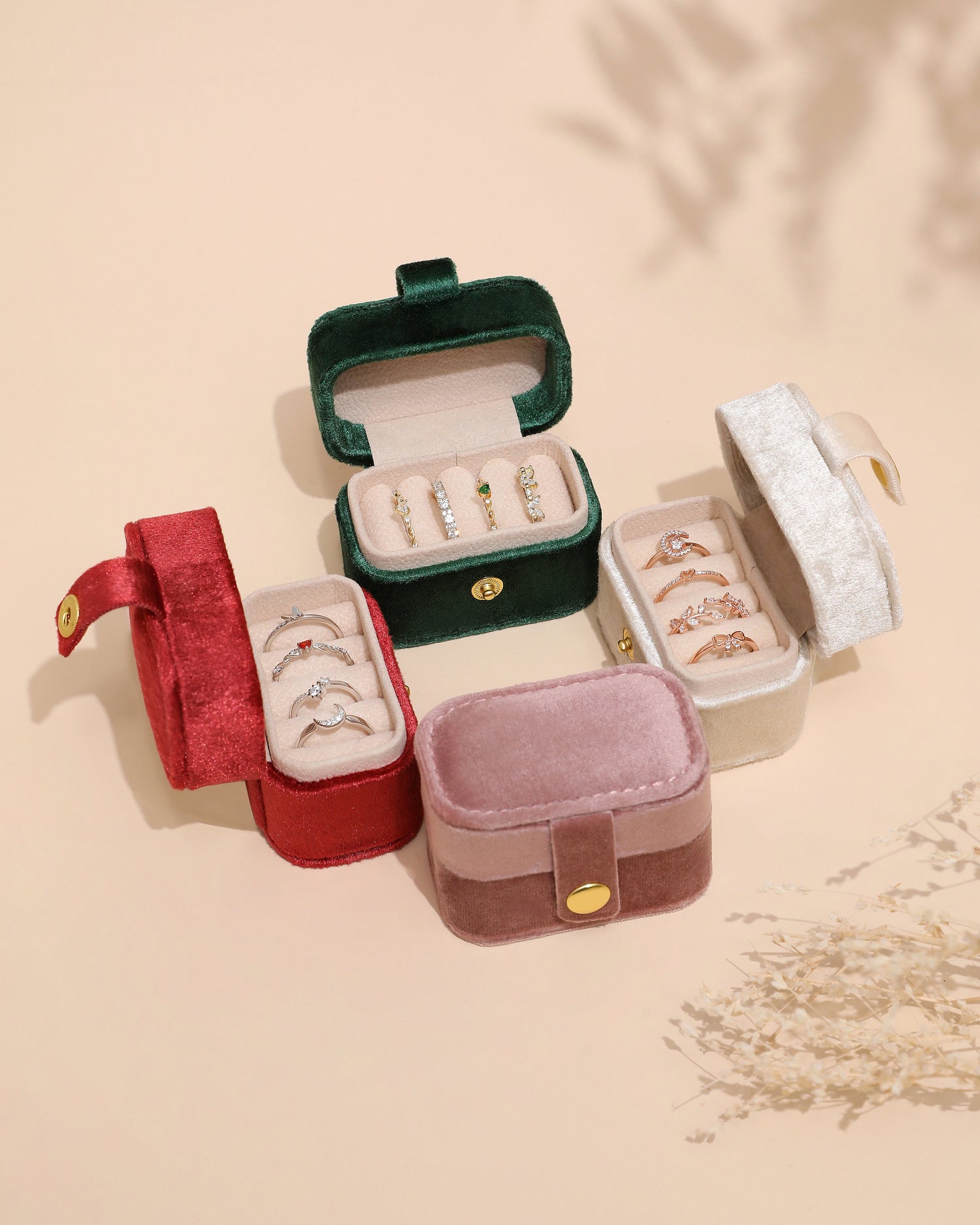 Mini Velvet Jewelry Box
