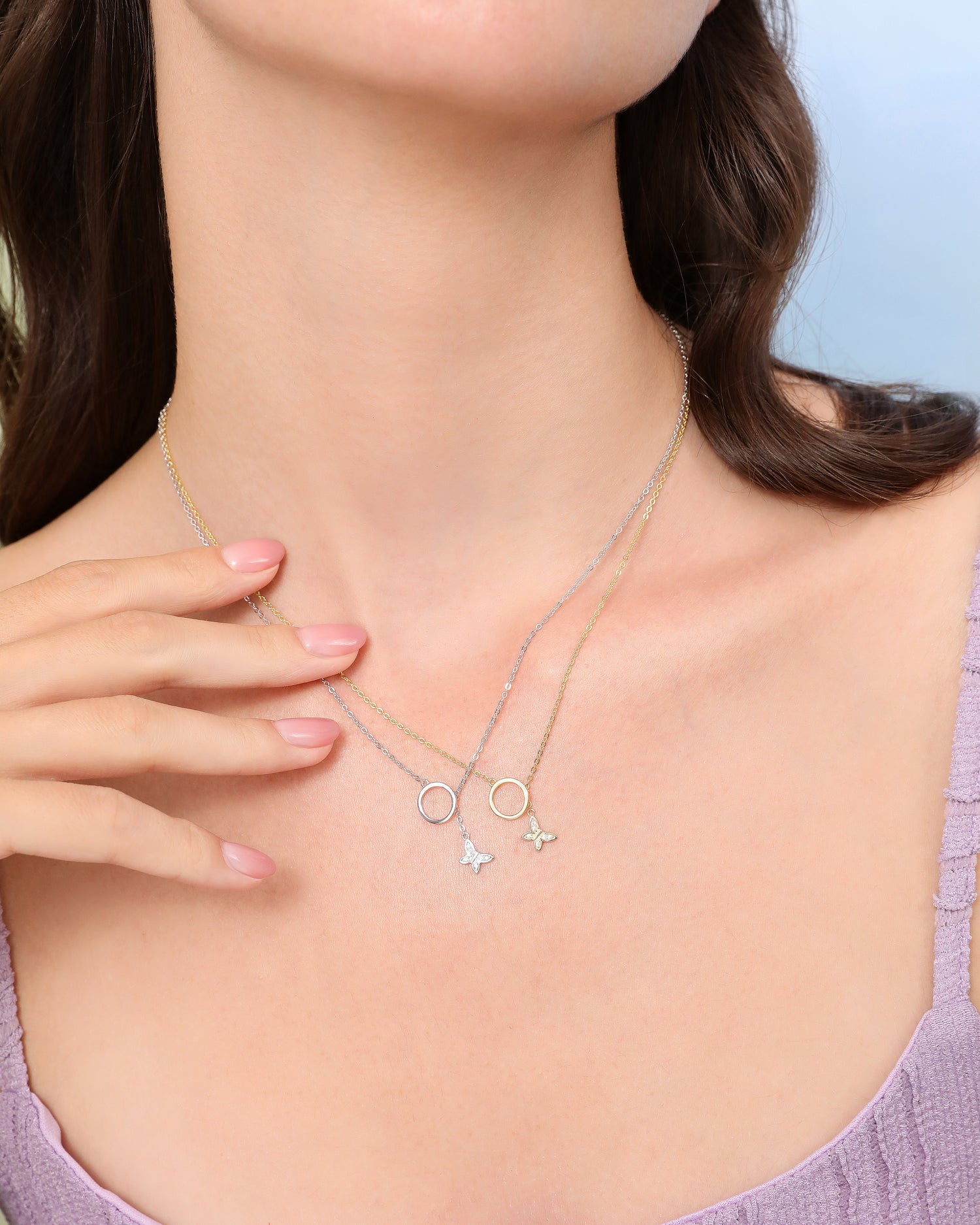Miniature Butterfly Necklace
