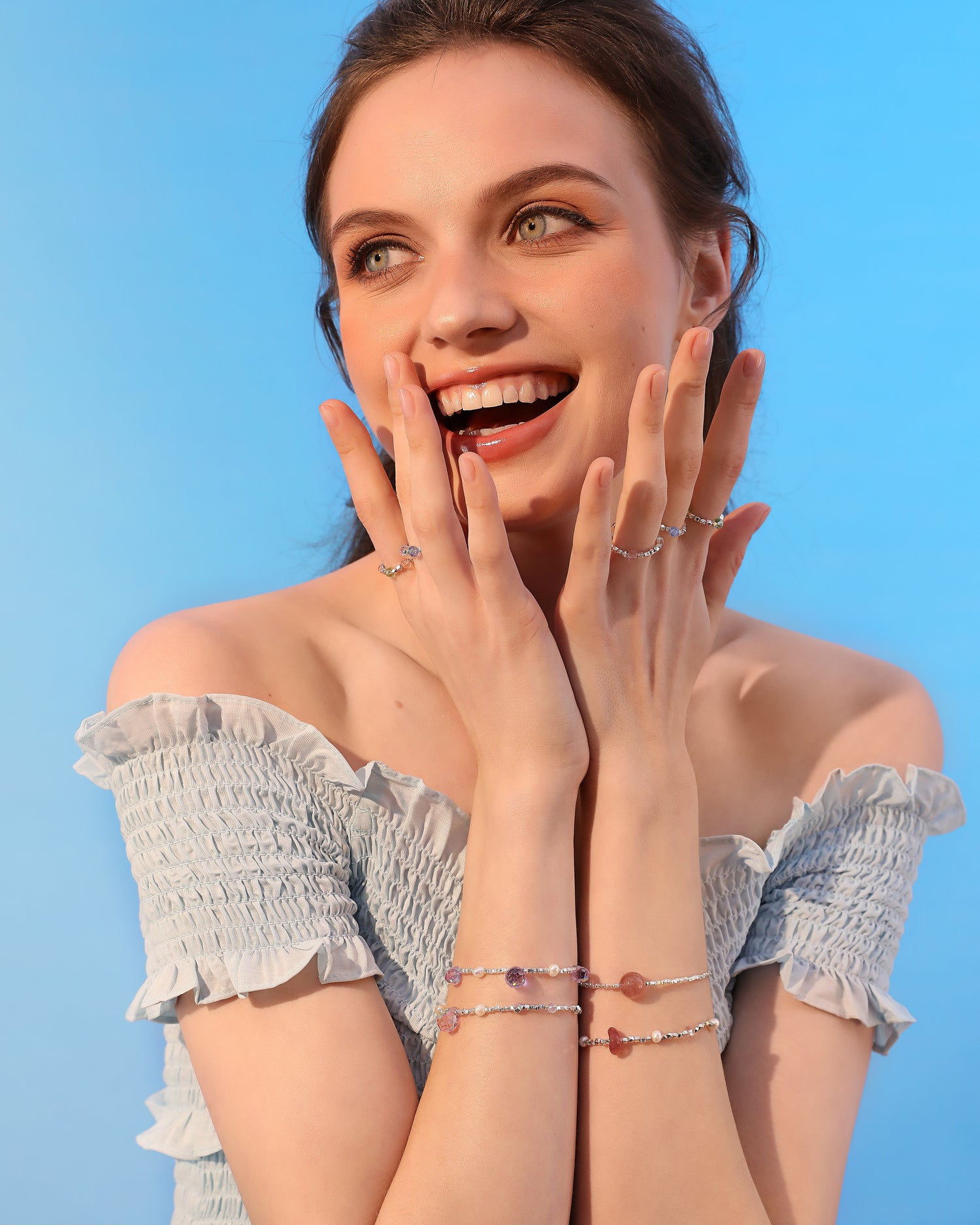 Strawberry Quartz Summer Bracelet