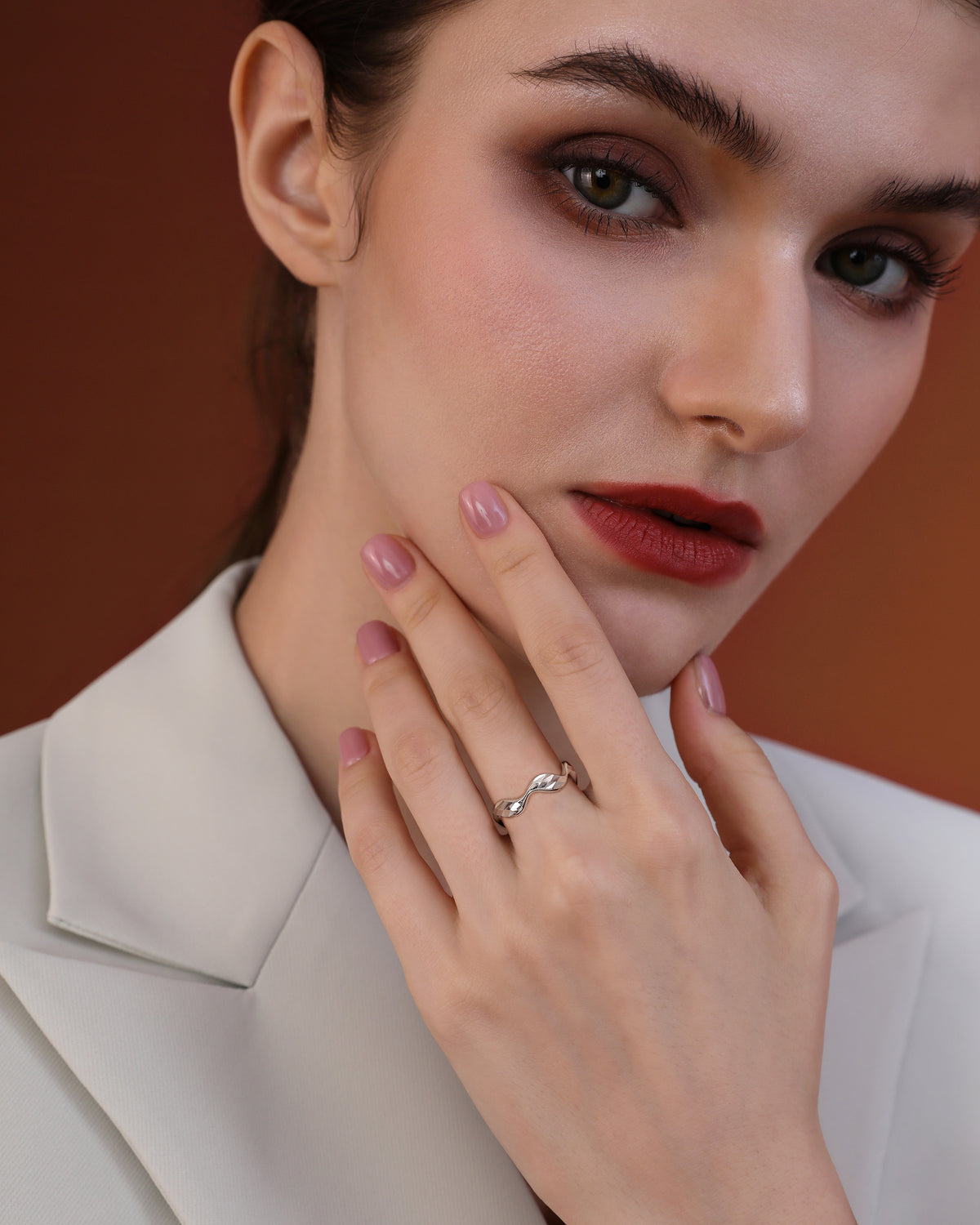 Sculpted Wave Ring