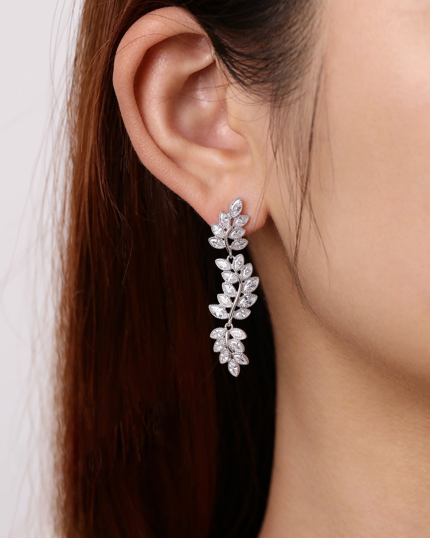 Glimmering Leaf Earrings