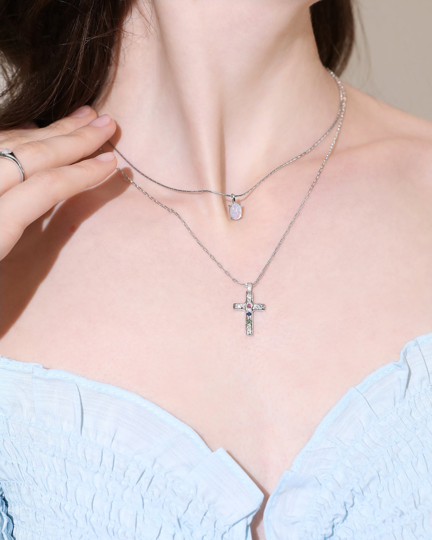 Simple Opal Necklace
