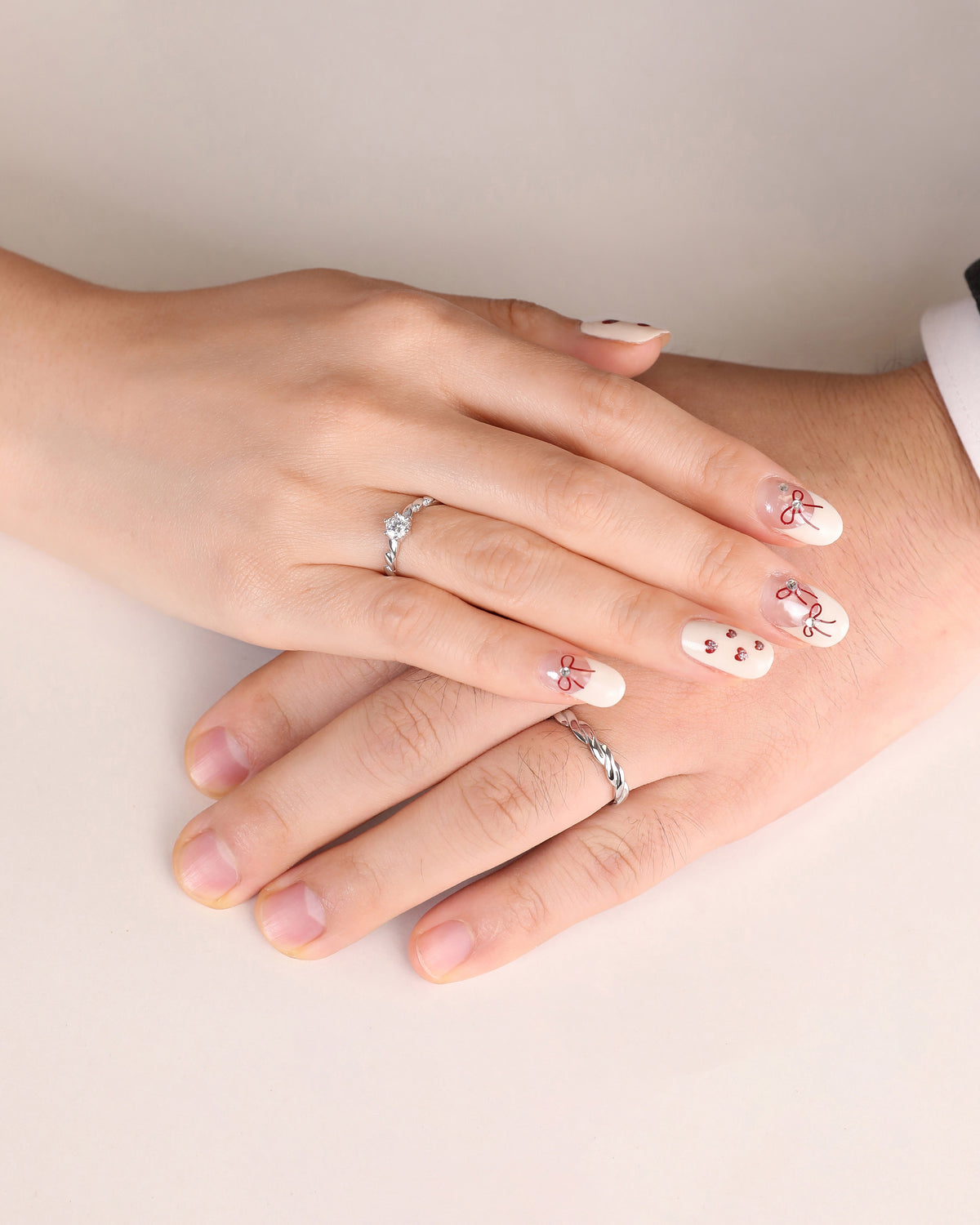 Timeless Twist Couples' Rings