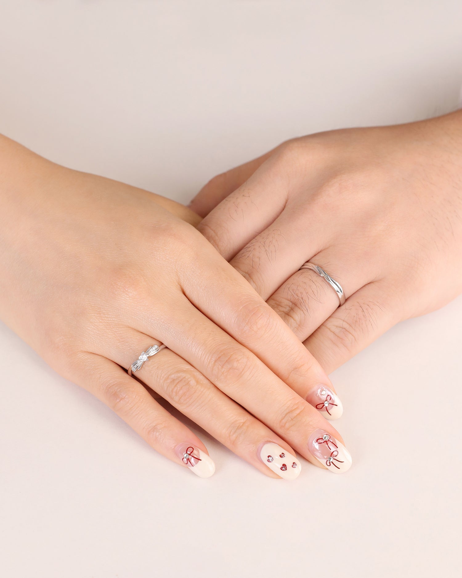Love Bow Couples' Rings