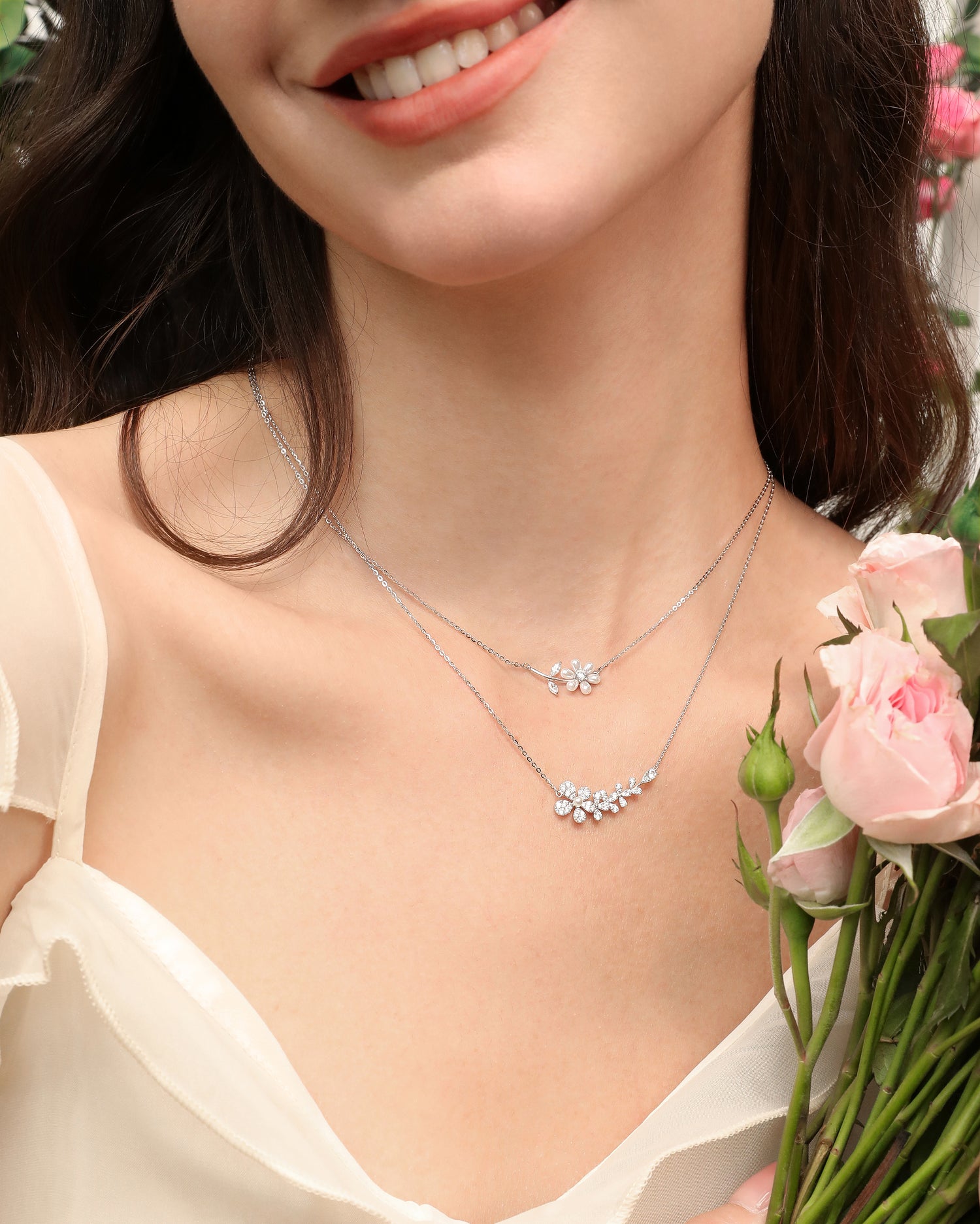 Pearl Flower Necklace
