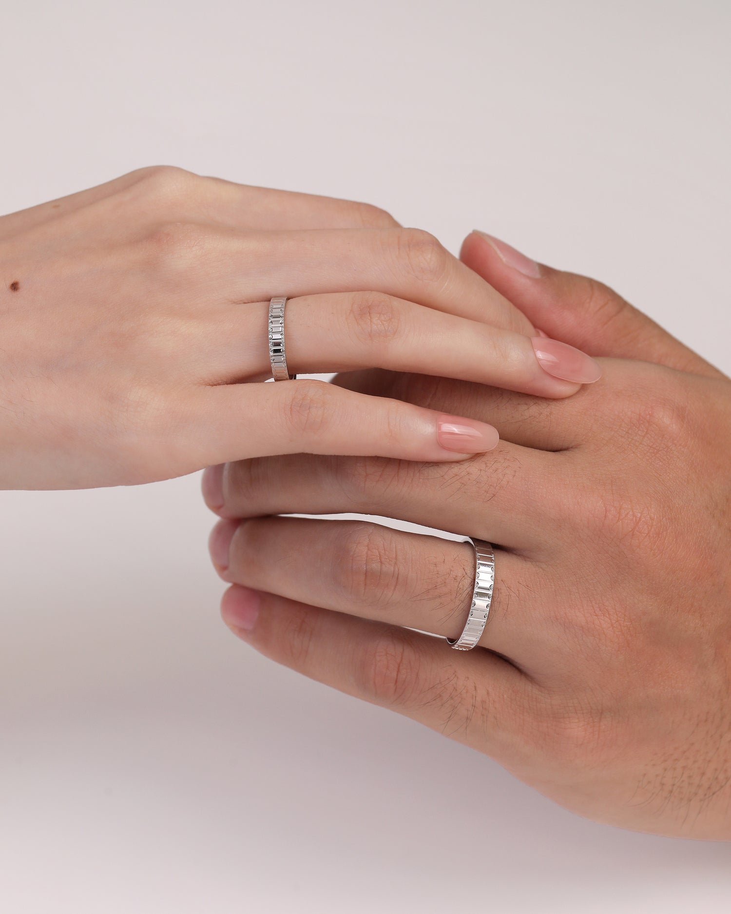Ripple Rhythm Couples’ Rings