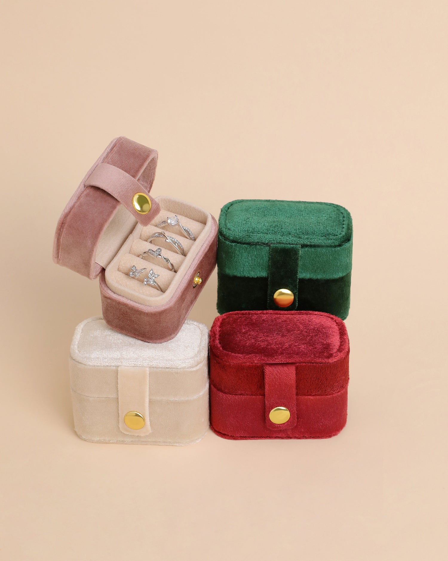 Mini Velvet Jewelry Box