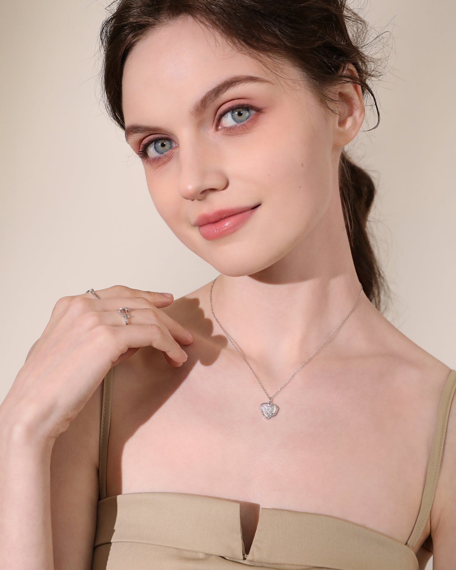 Rose Heart Necklace