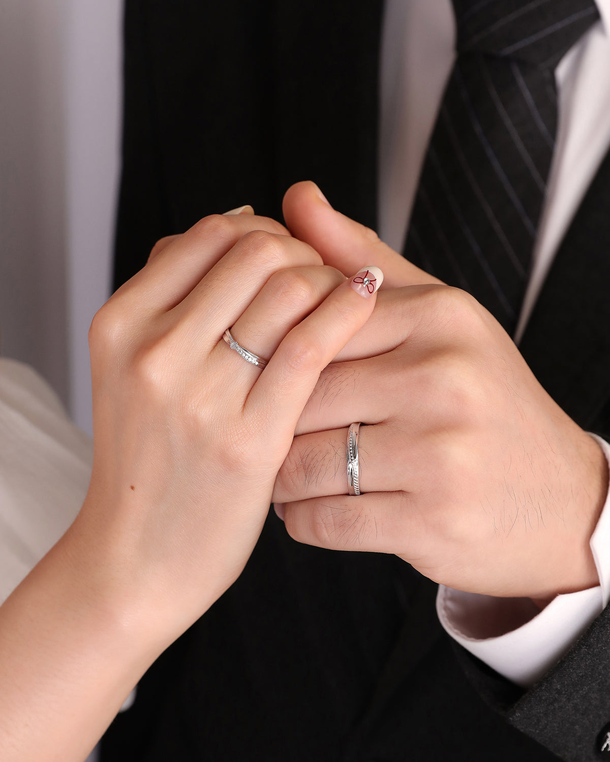 Forever Knot Couples' Rings