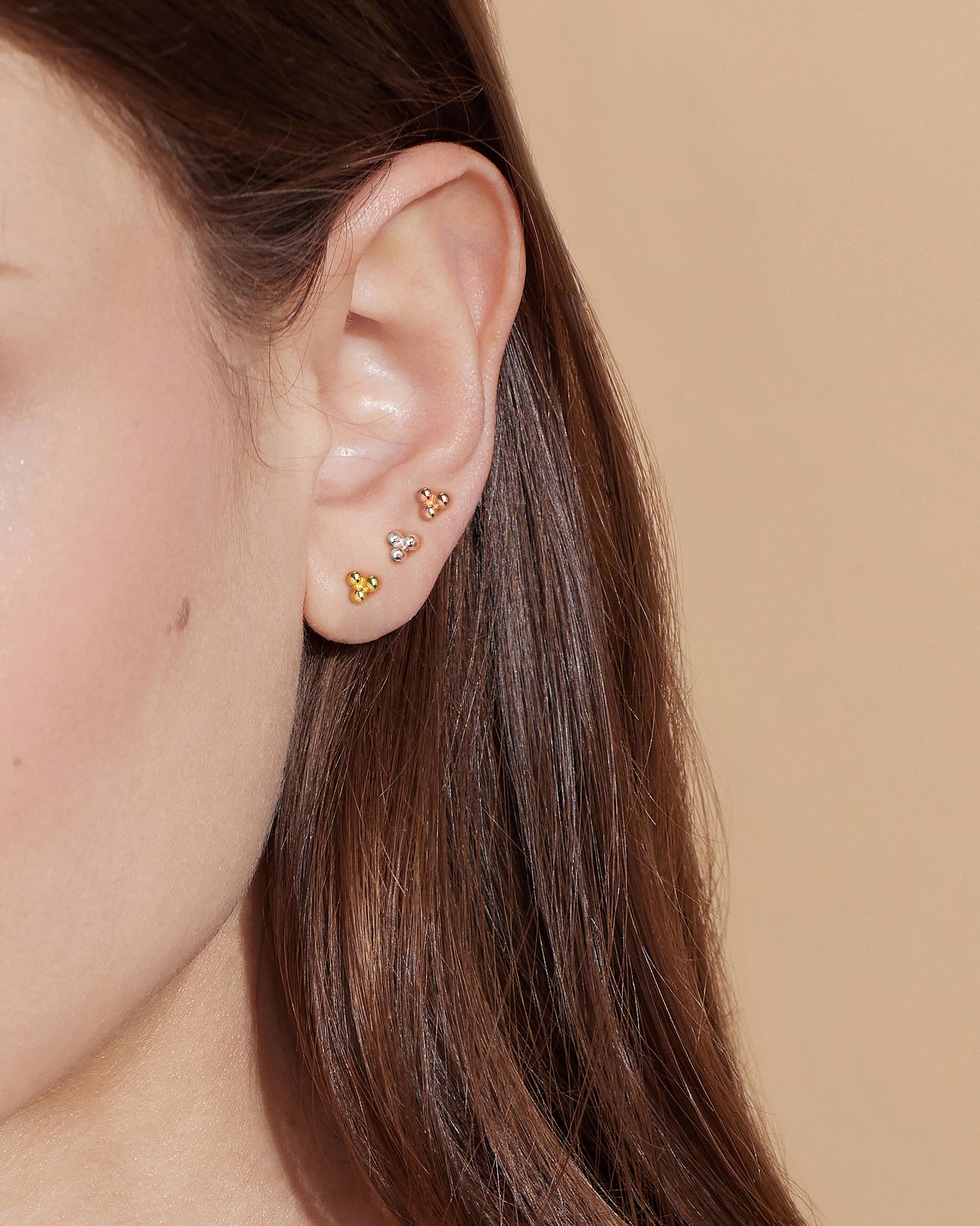 Minimalist Bubble Screw Back Earrings
