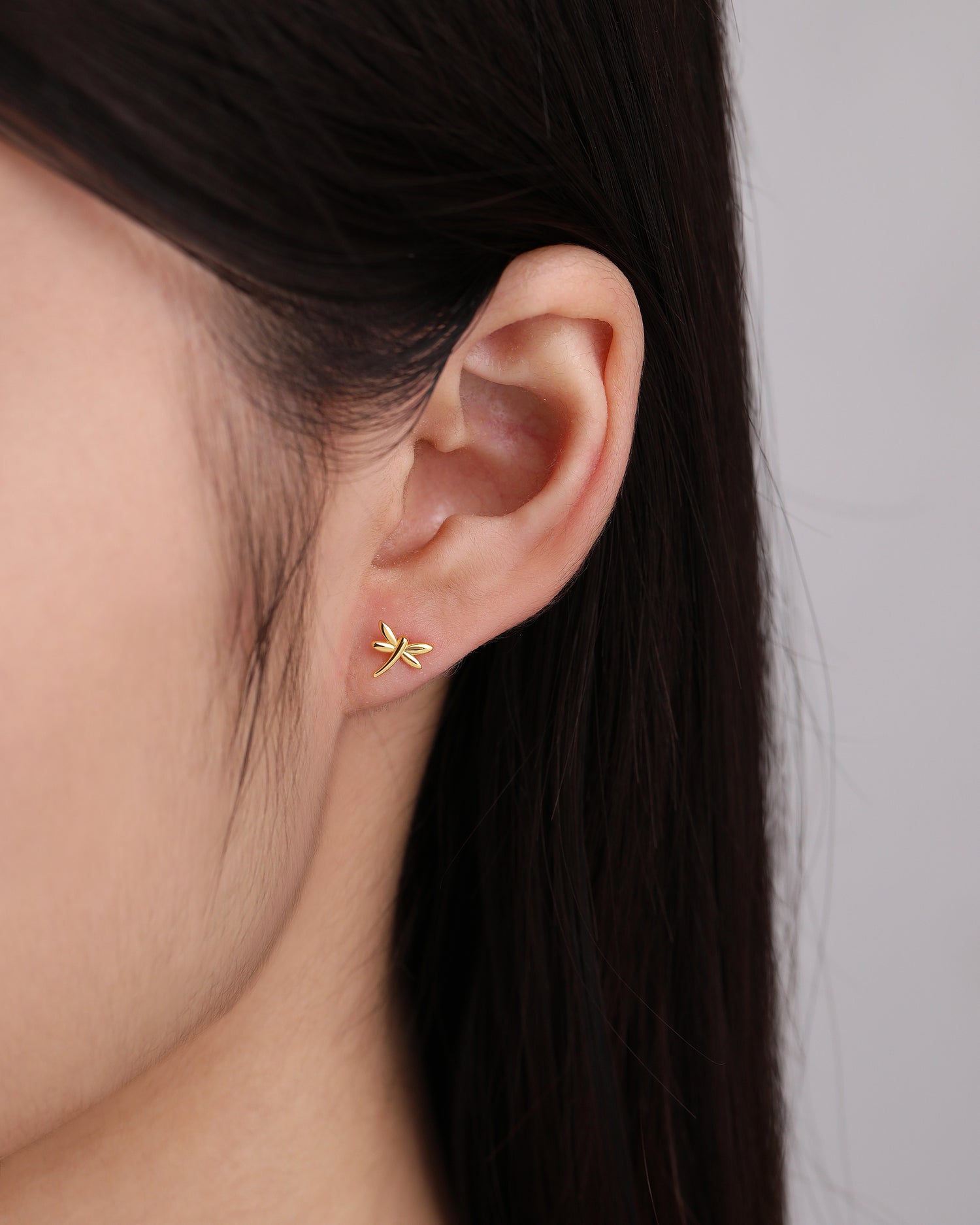 Soaring Dragonfly Screw Back Earrings