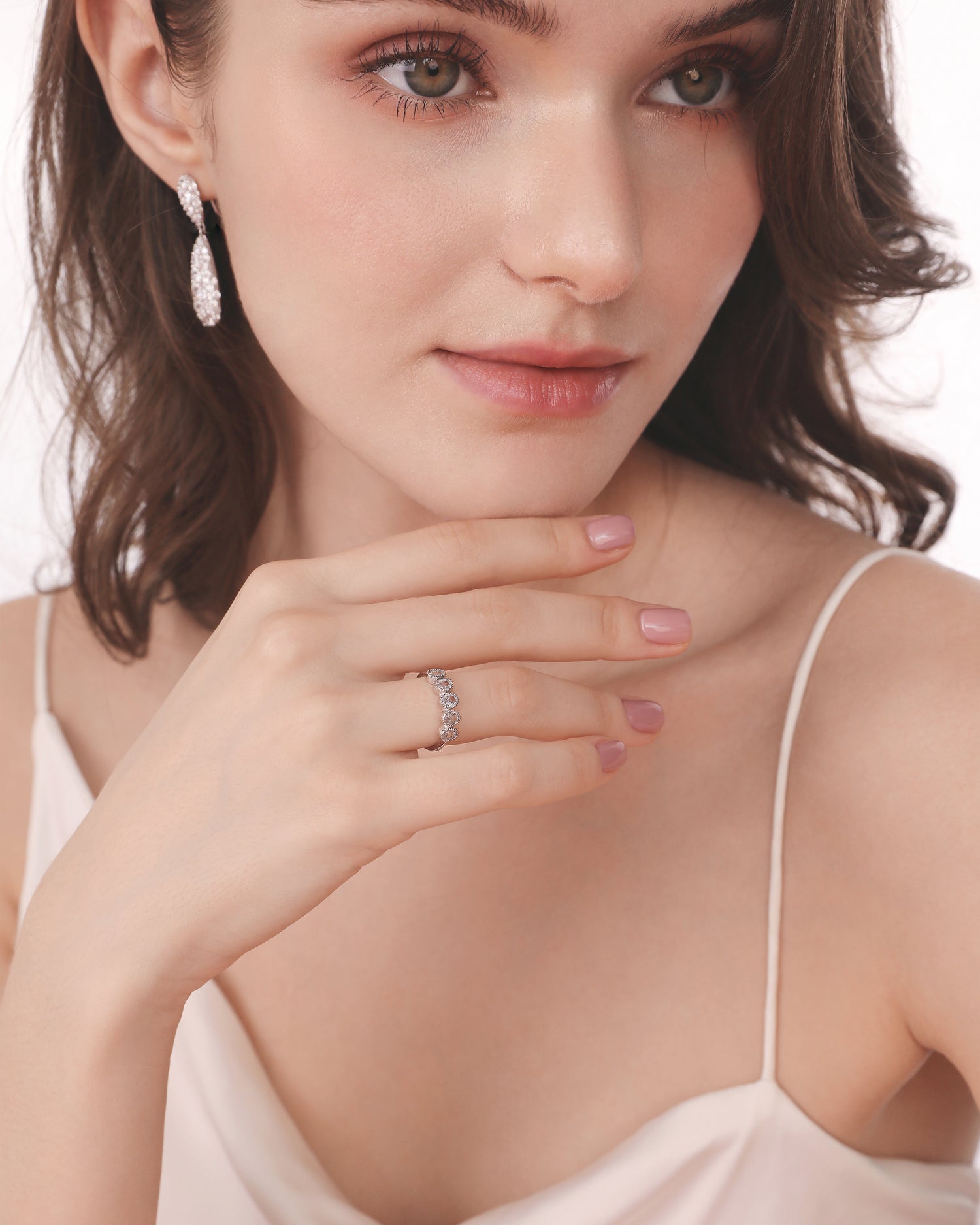 Oval Diamond Delight Ring