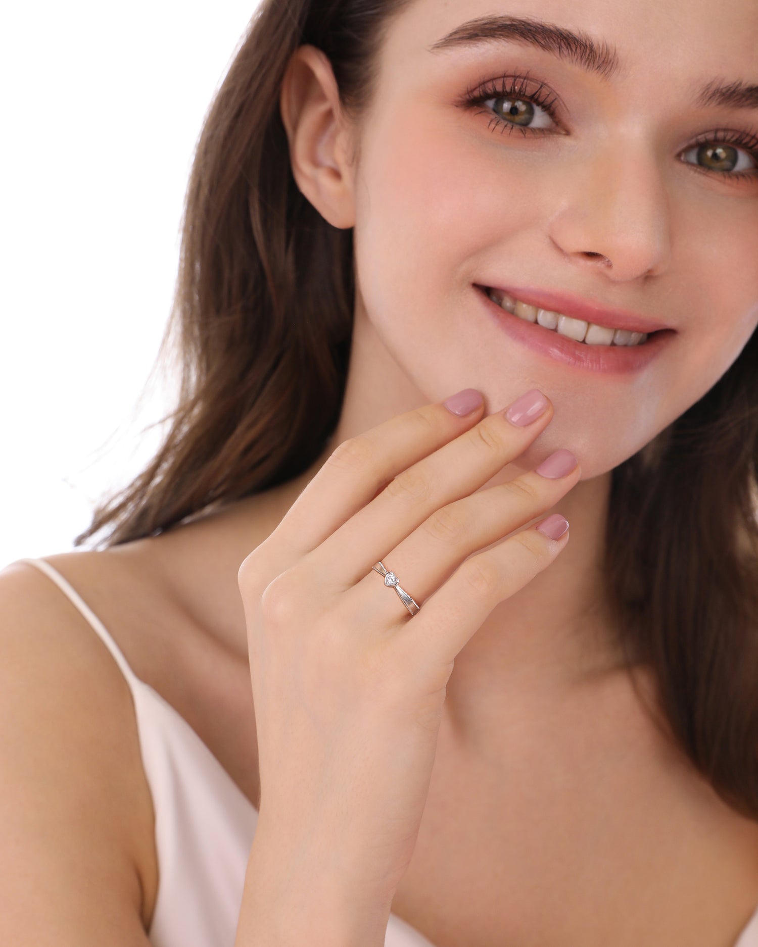 Heart Ribbon Promise Ring