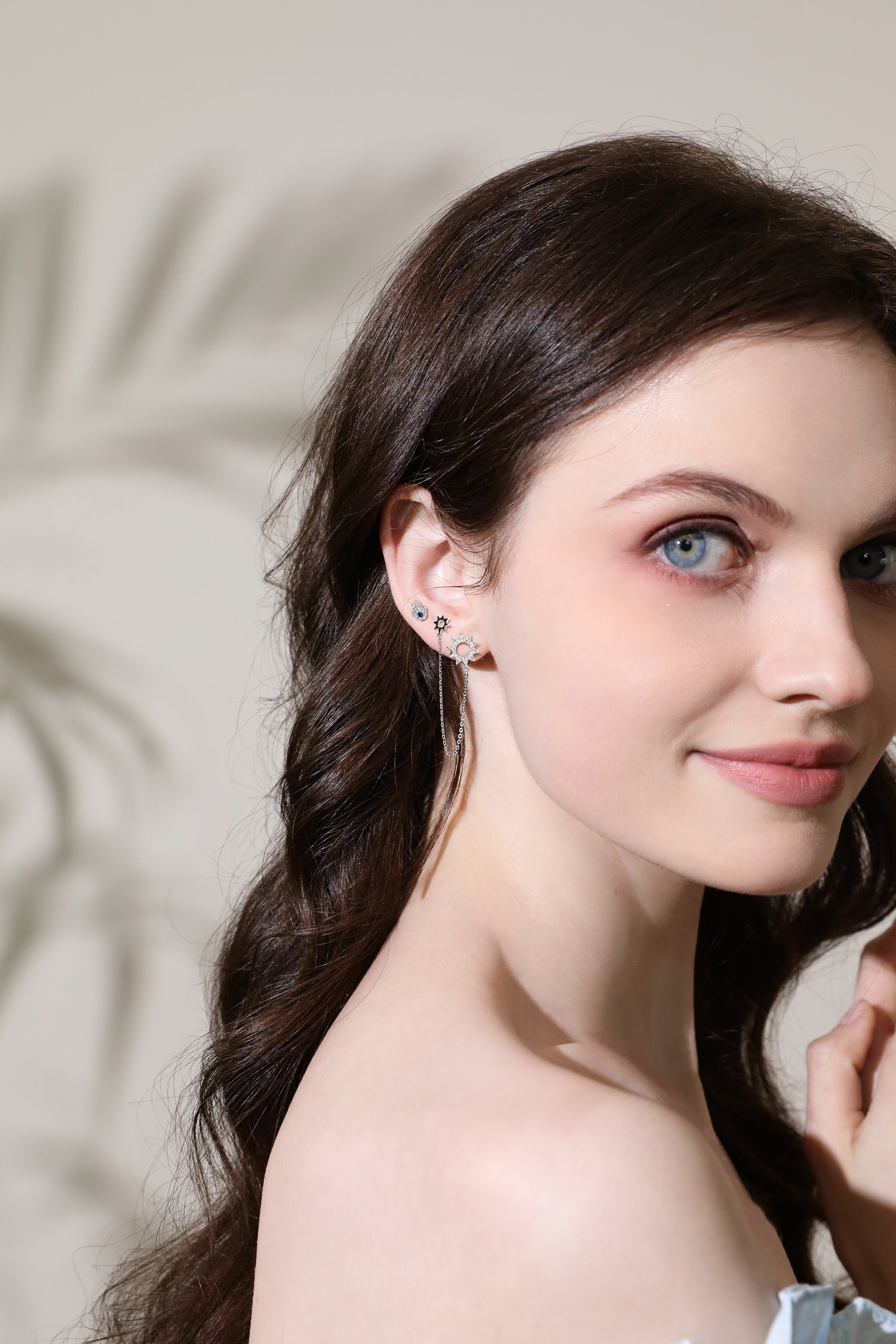 Solar Radiance Chain Earrings