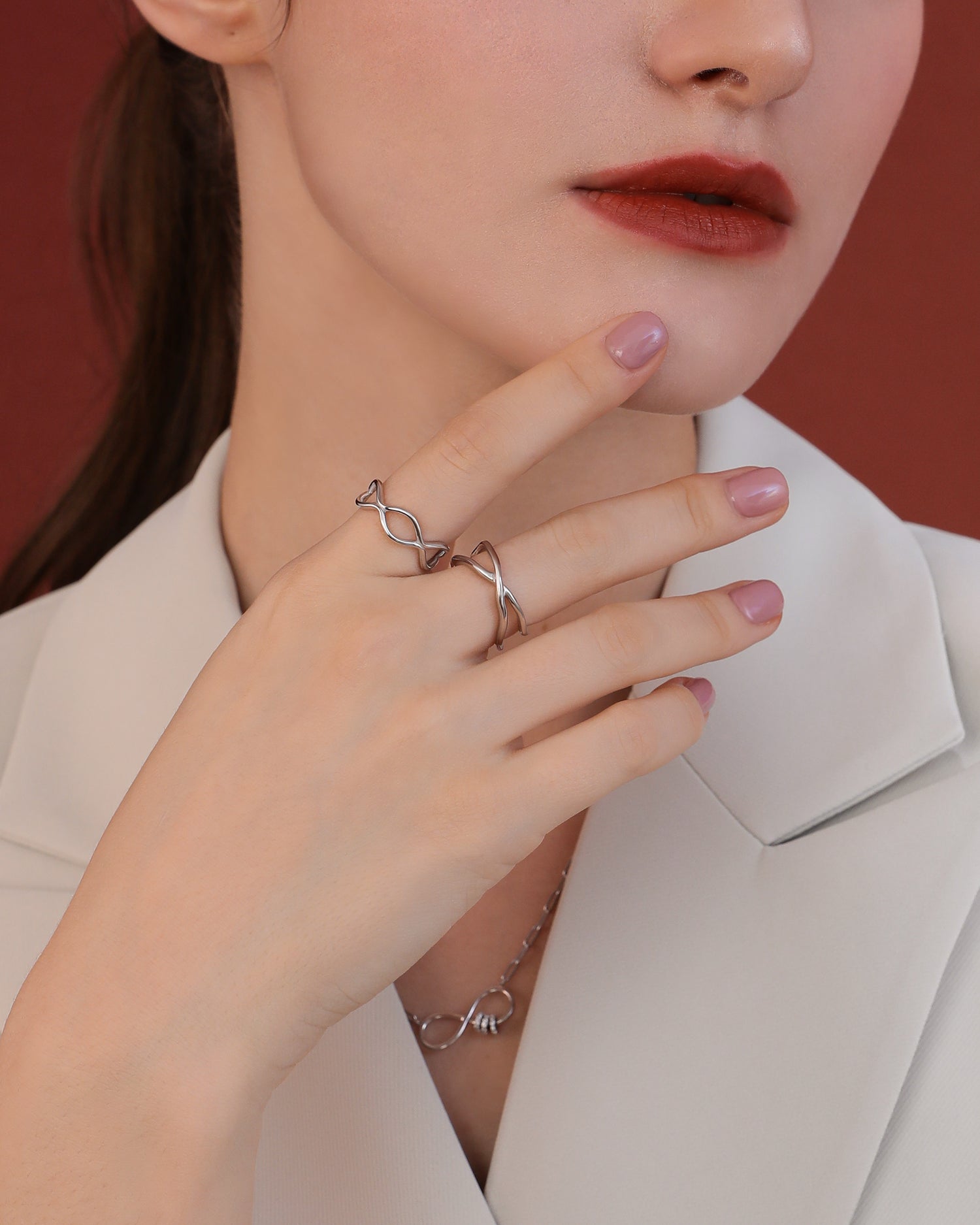 Serene Waves Ring