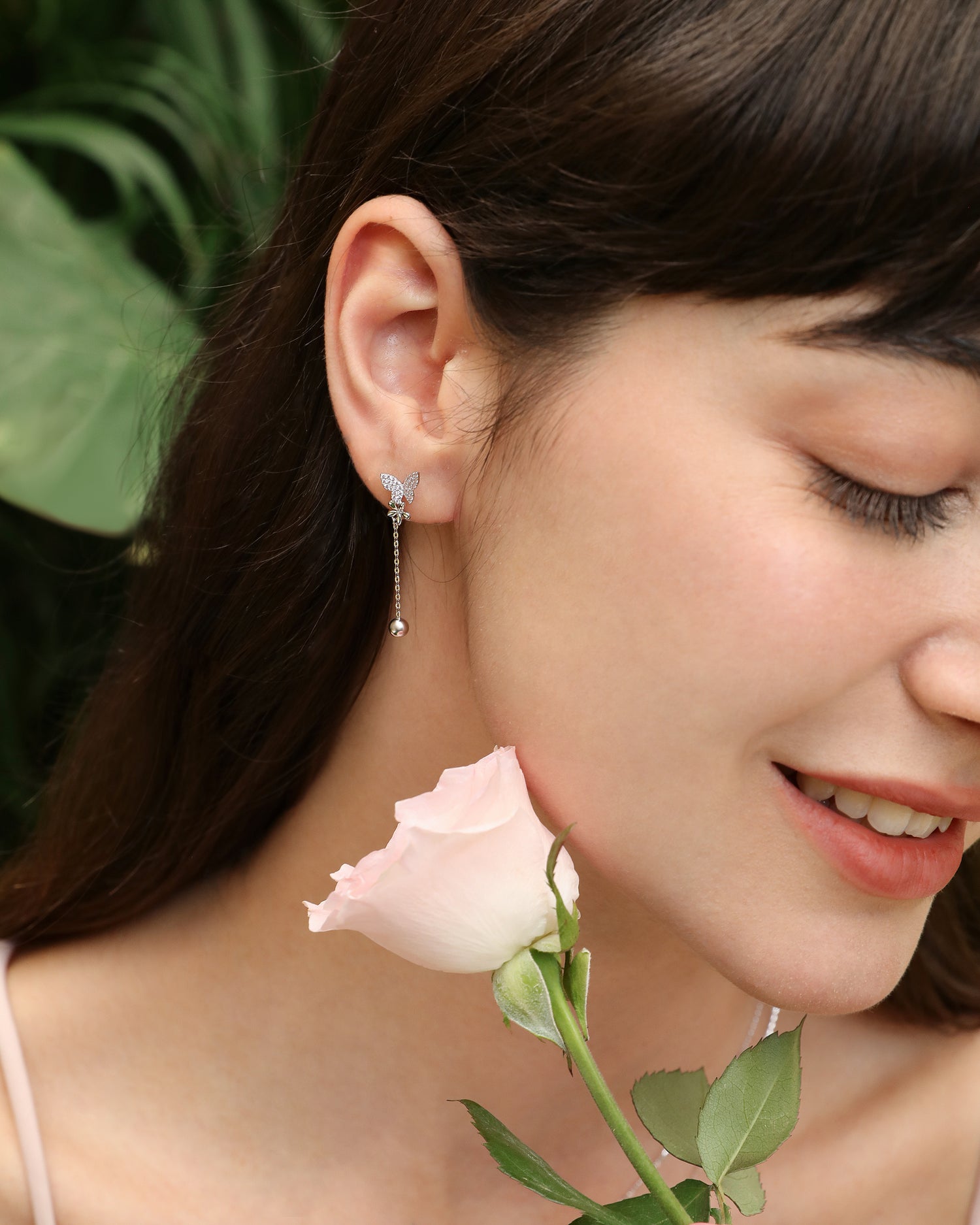 Botanical Butterfly Earrings