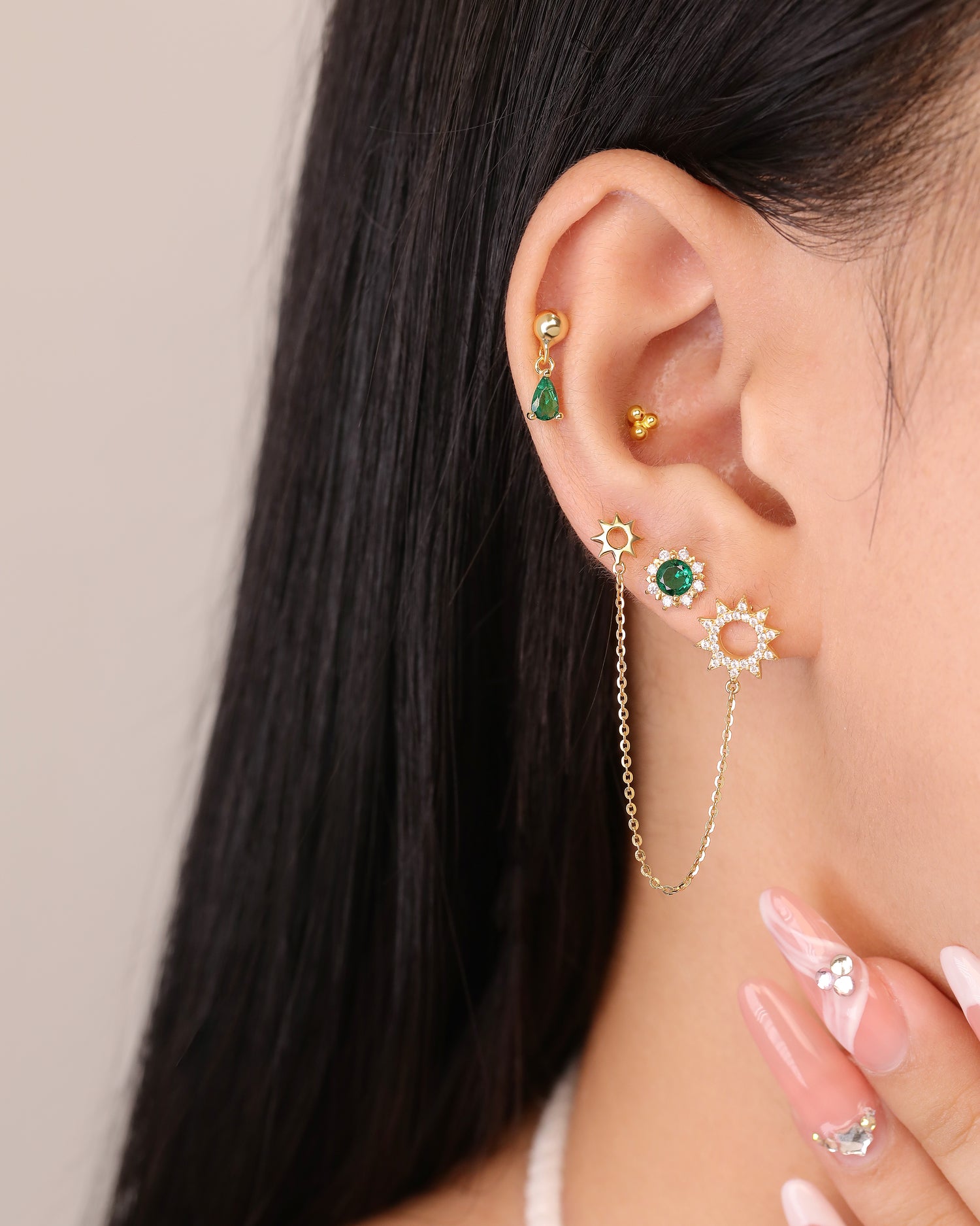 Radiant Sunburst Screw Back Earrings