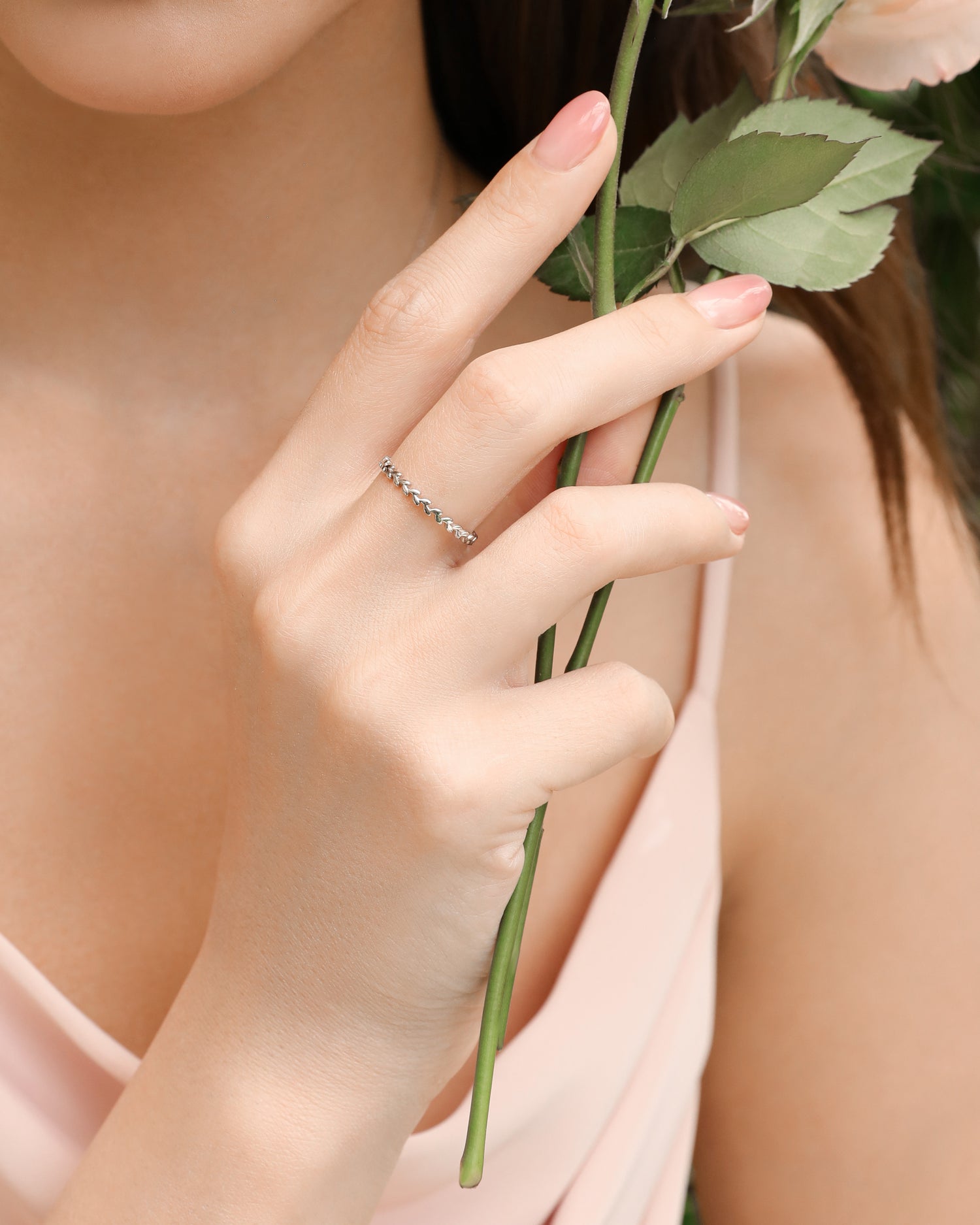Evergreen Leaf Ring