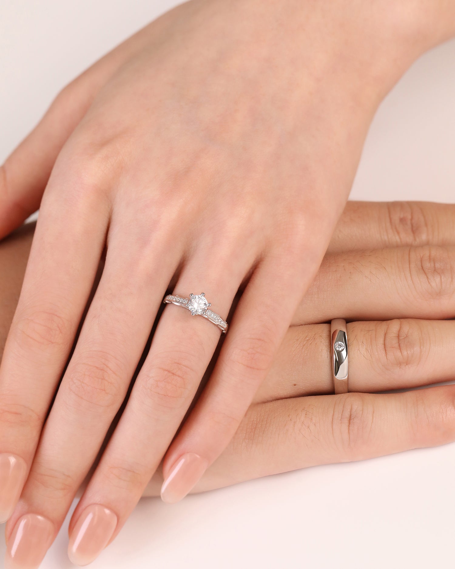 Enduring Spark Couples' Rings