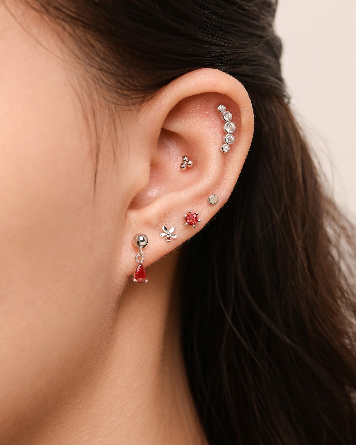 Scarlet Sonata Earrings Set
