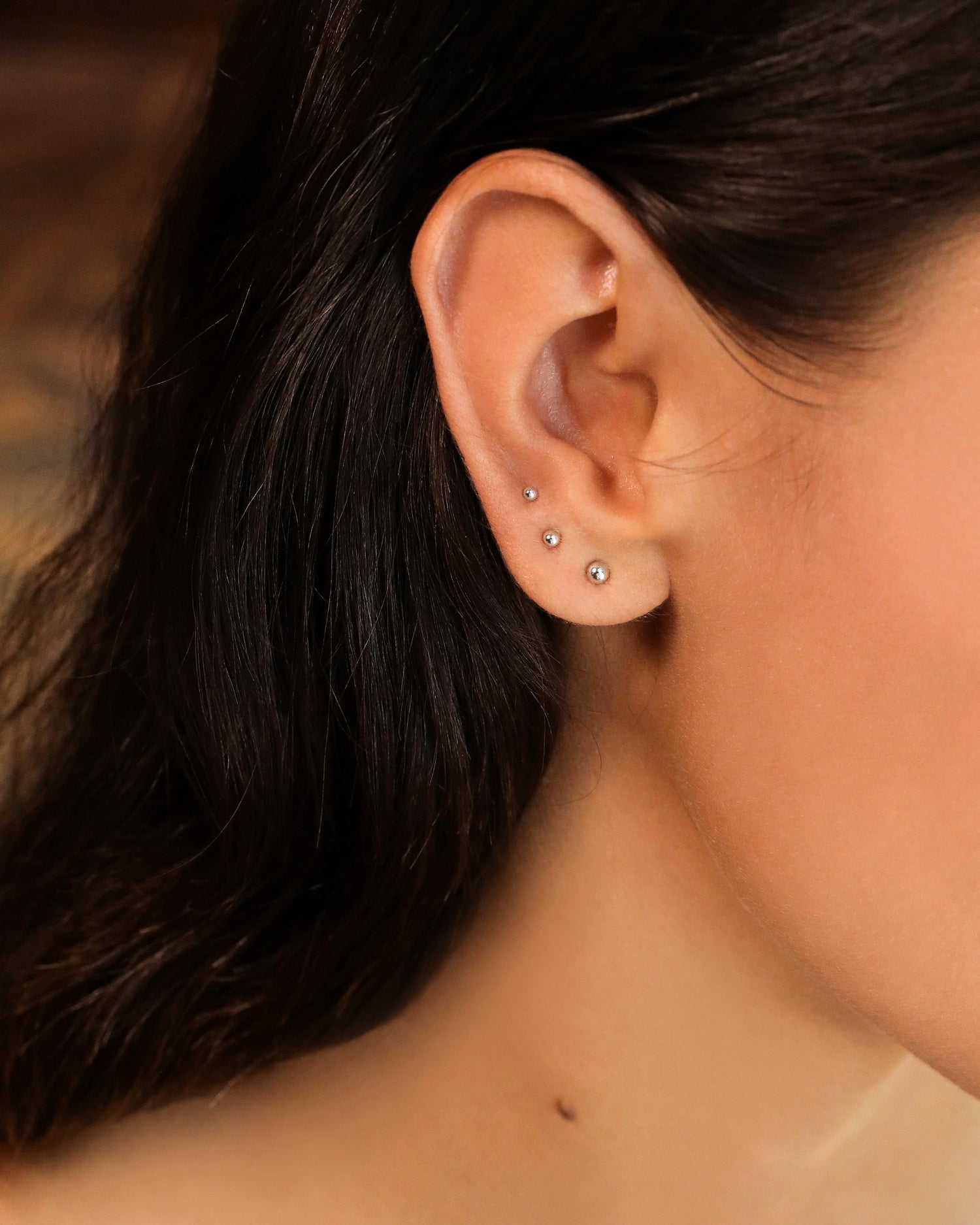 Minimalist Ball Earring Set