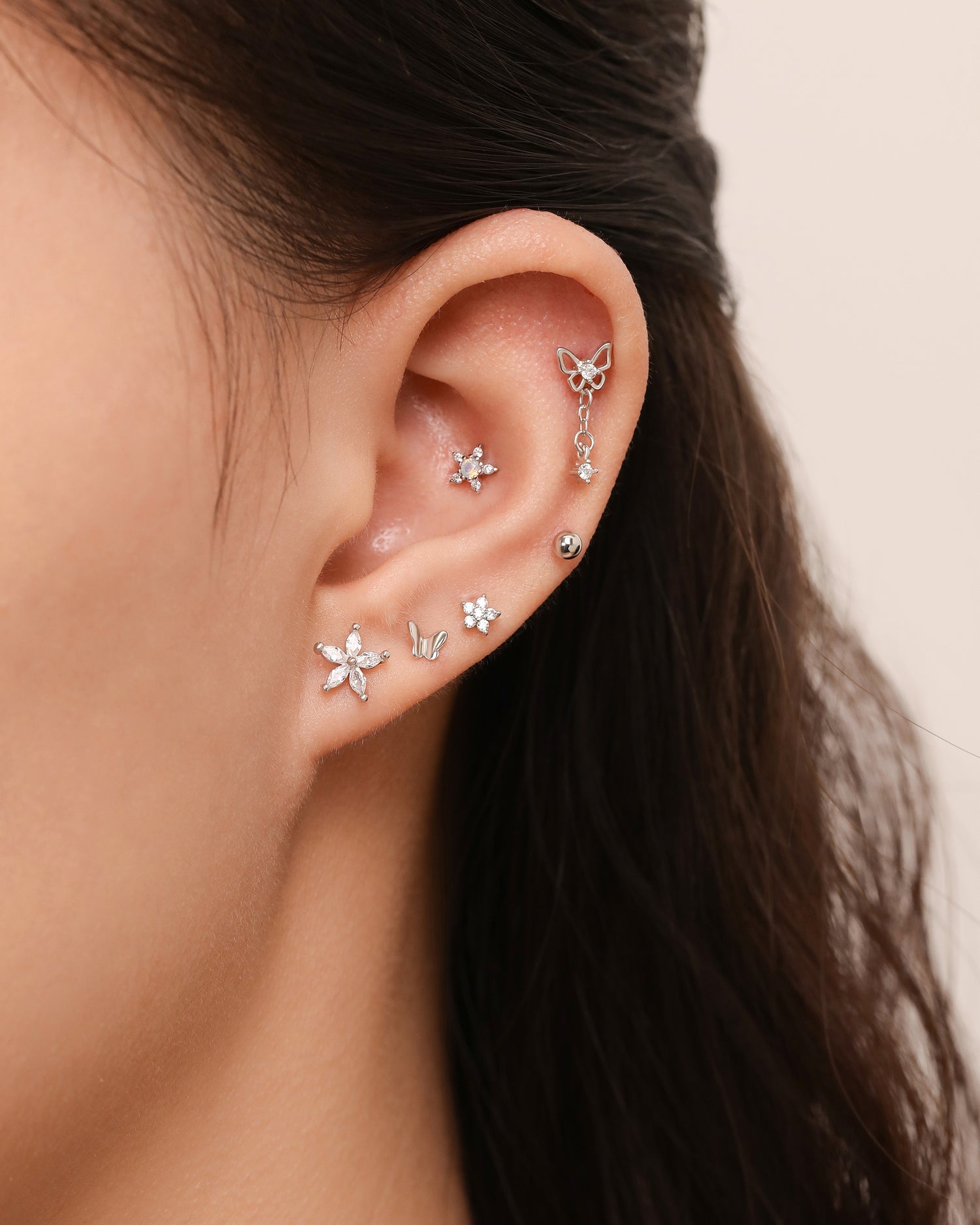 Starry Flutter Earrings Set