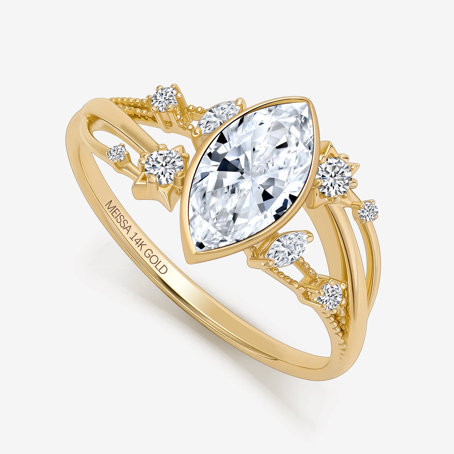 Nebula Shine Marquise Ring