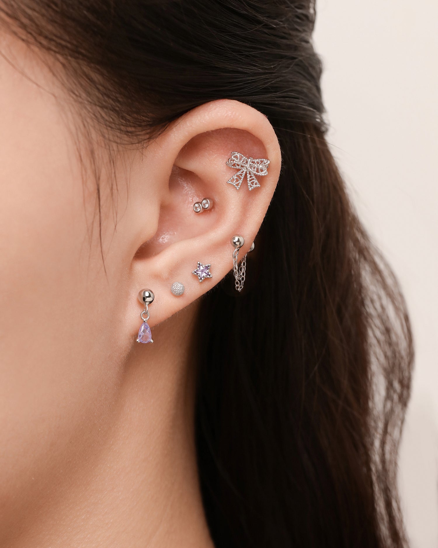 Dreamy Purple Earrings Set