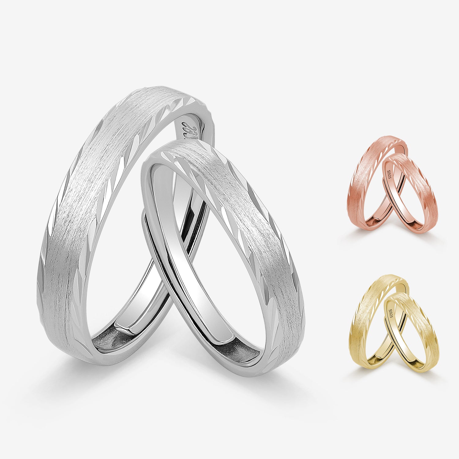 Eternal Echo Couples' Rings