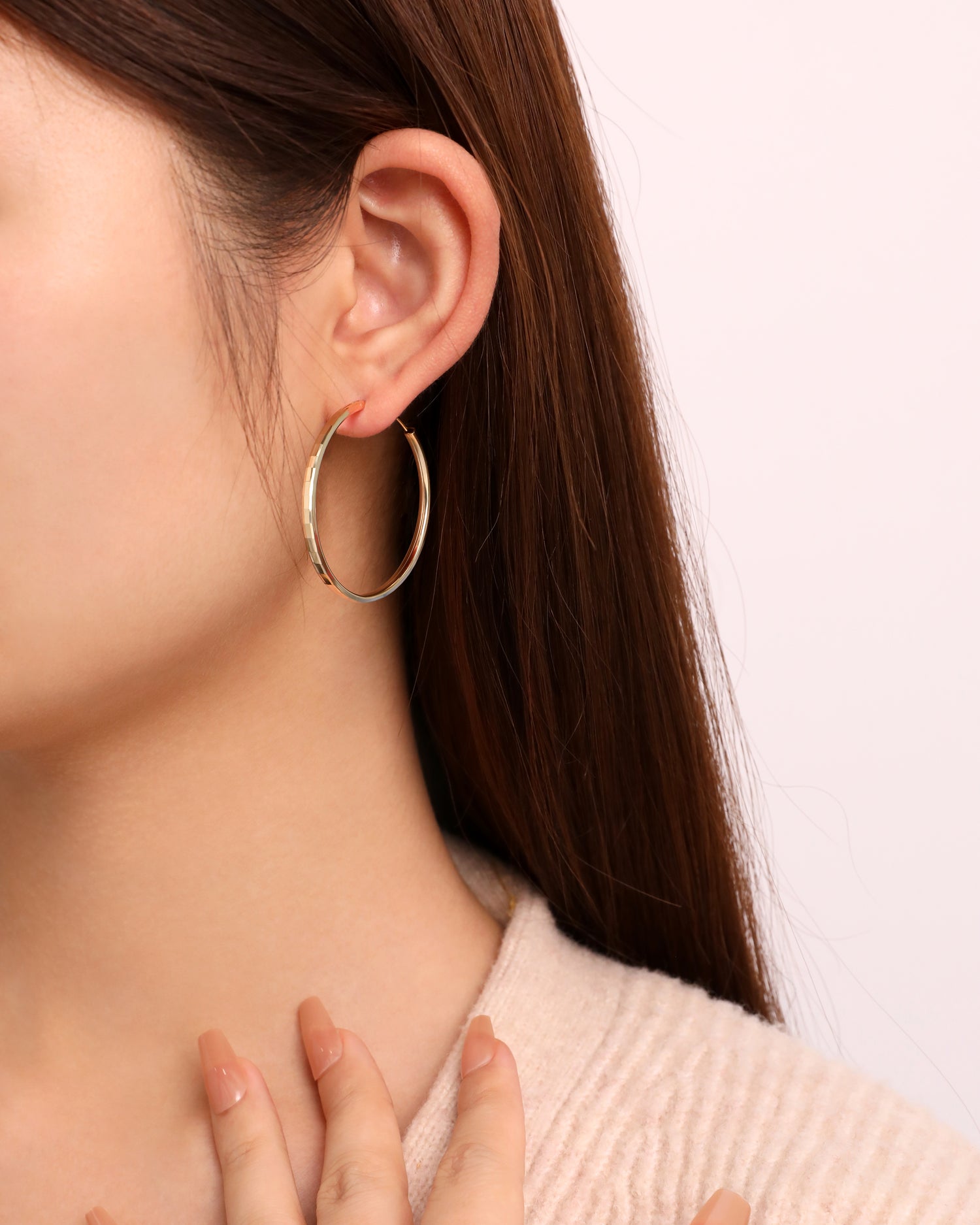 Textured Hoop Earrings