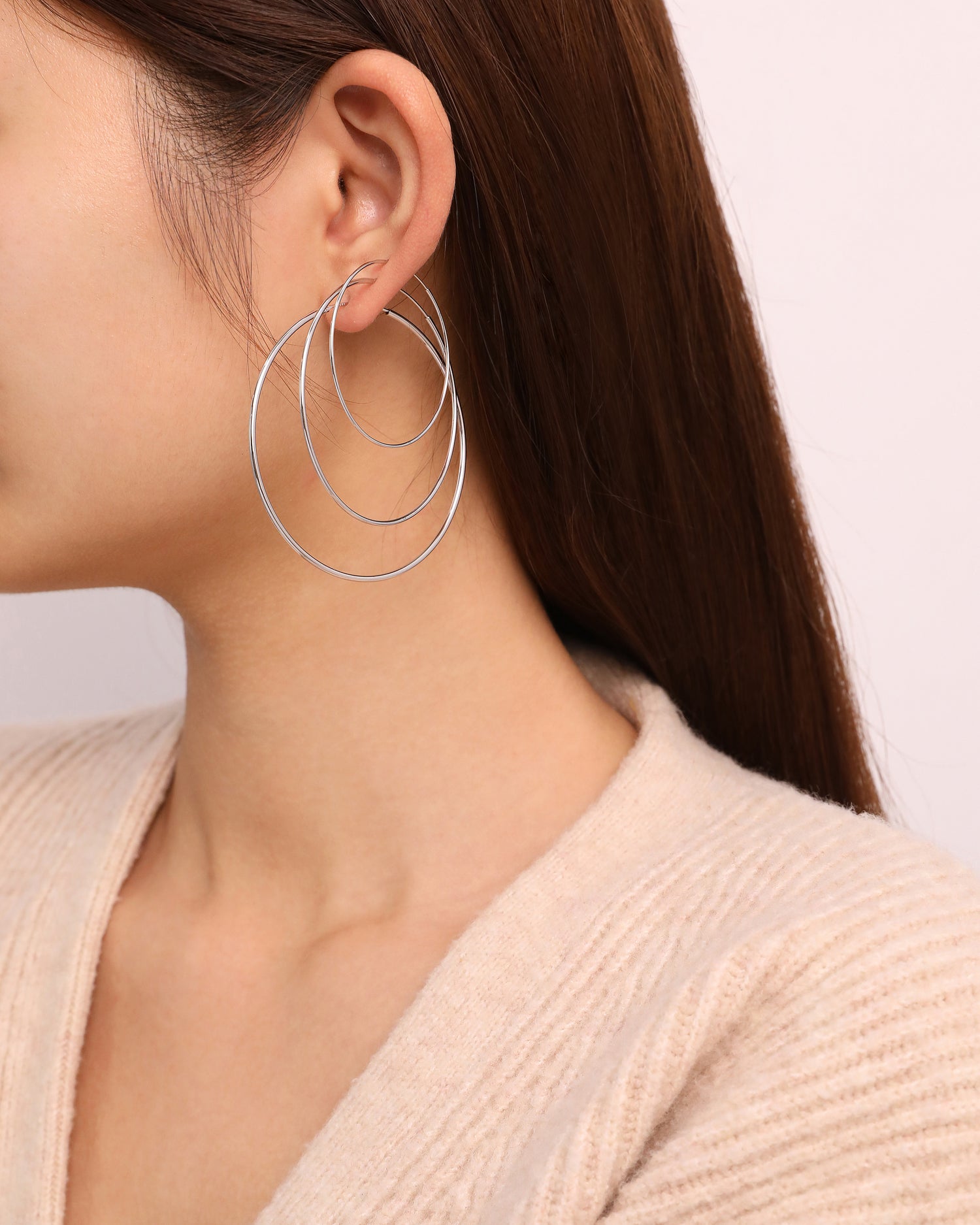 Thin Hoop Earrings