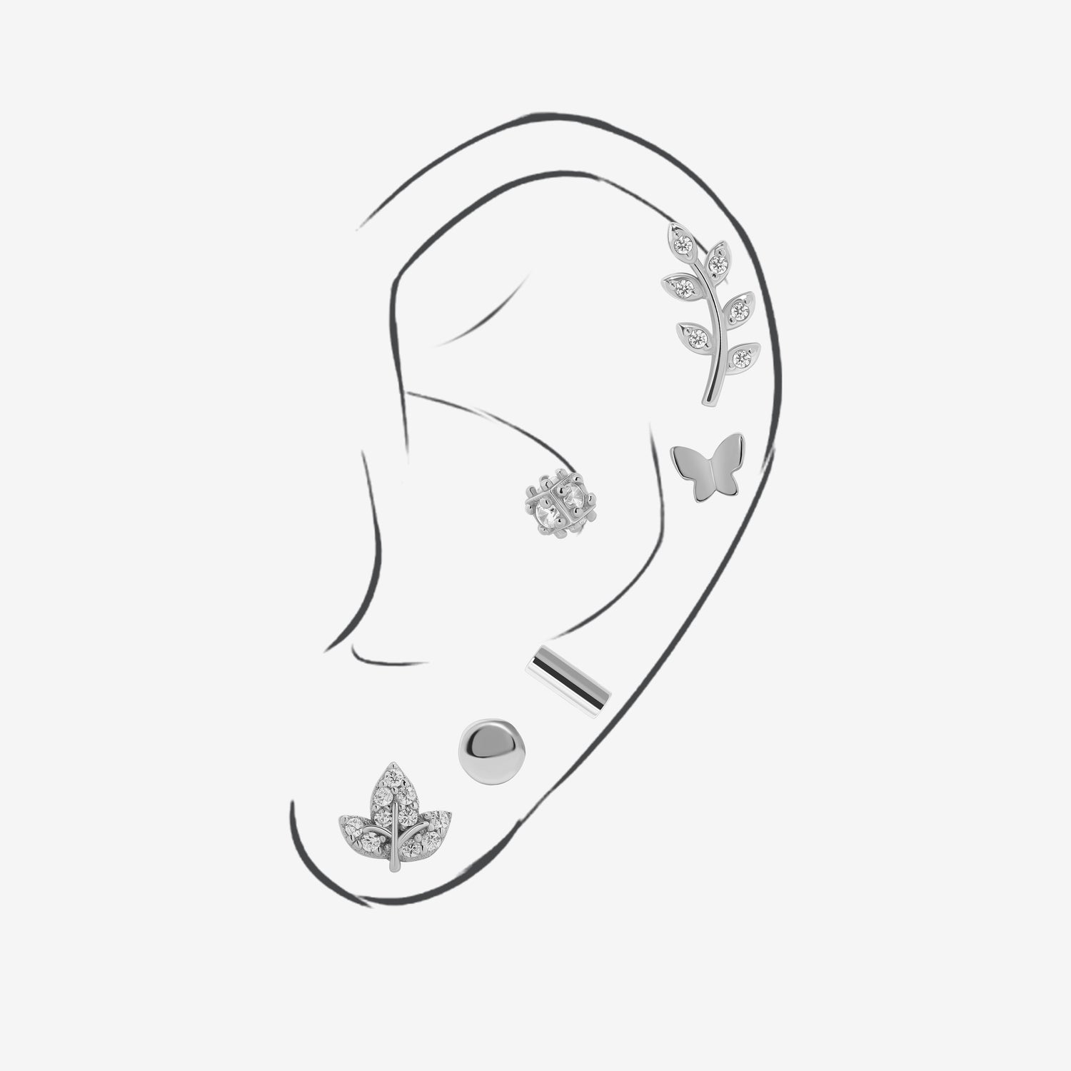Spring Garden Earrings Set