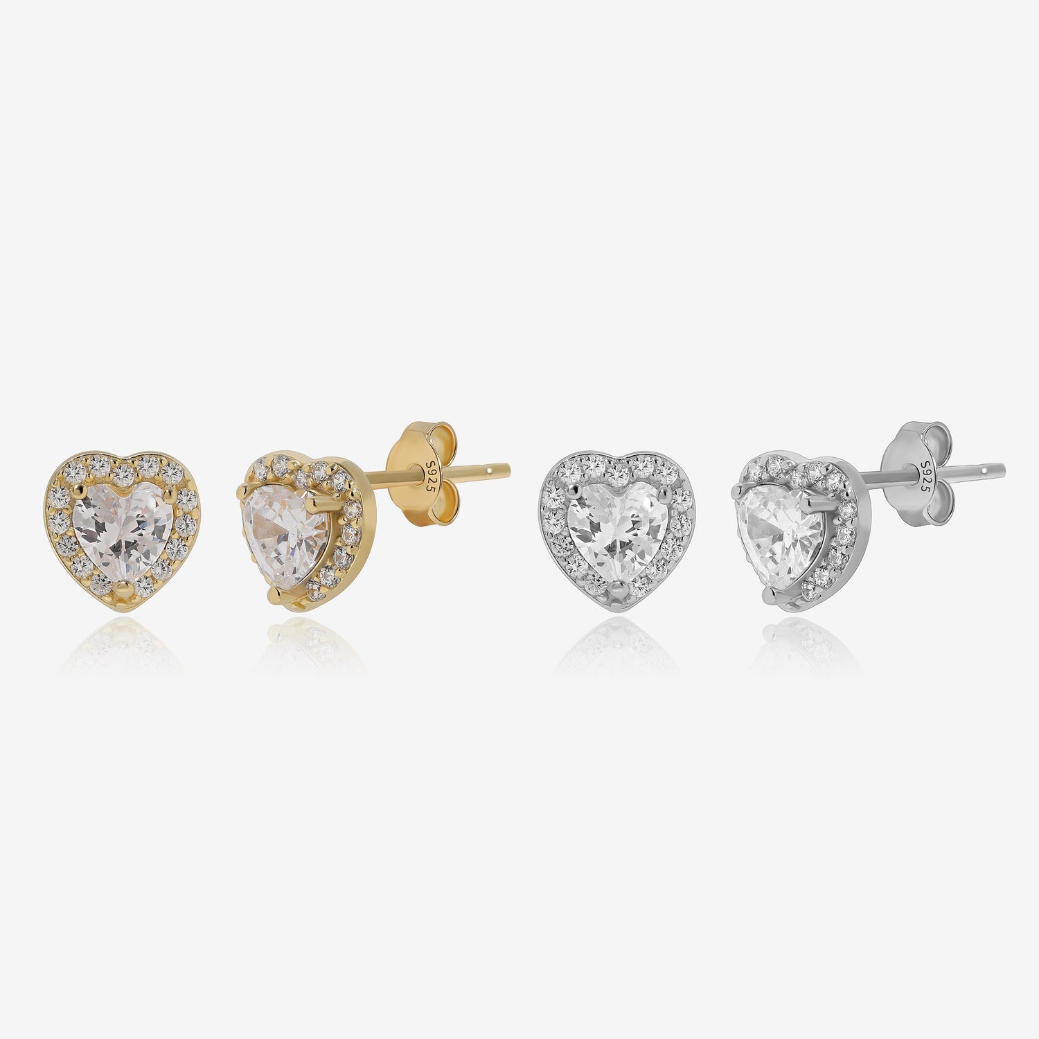 Diamond Heart Earrings