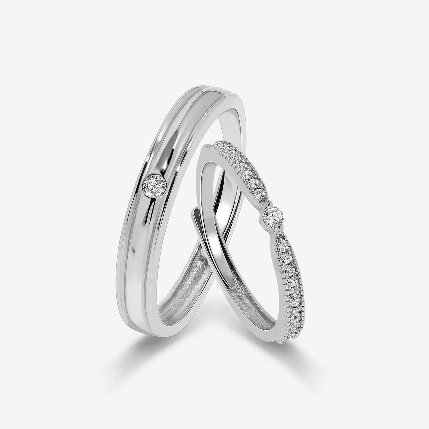 Joined Journey Couples' Rings