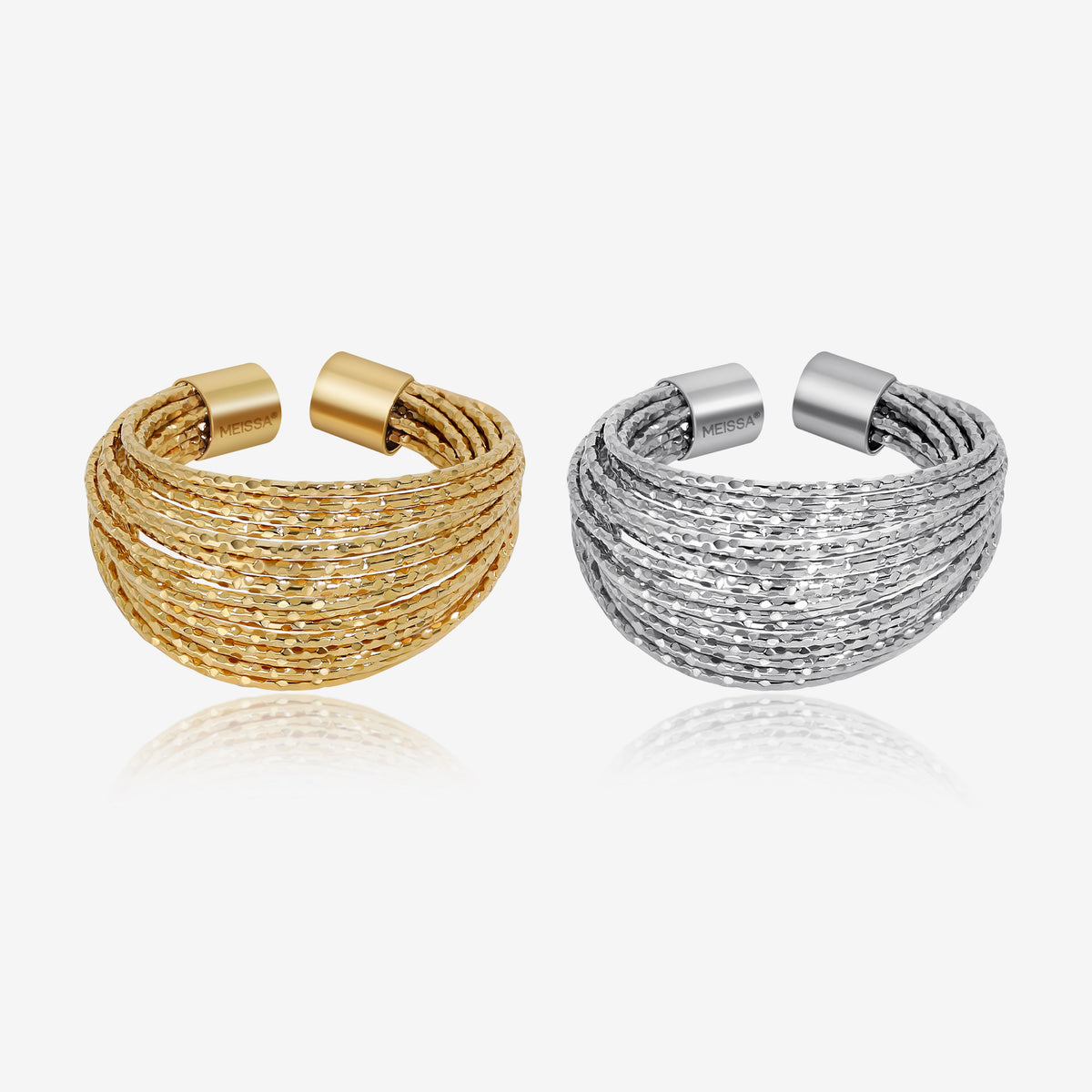 Twist Wire Ring in Stainless Steel