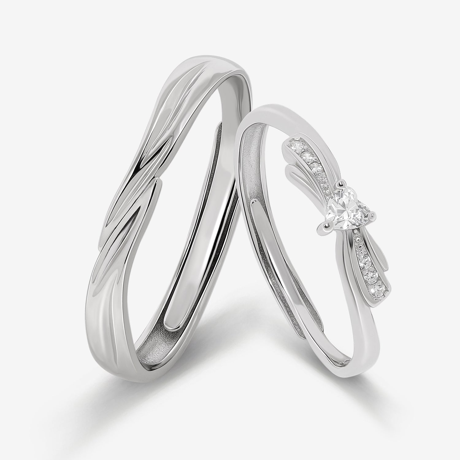 Love Bow Couples' Rings