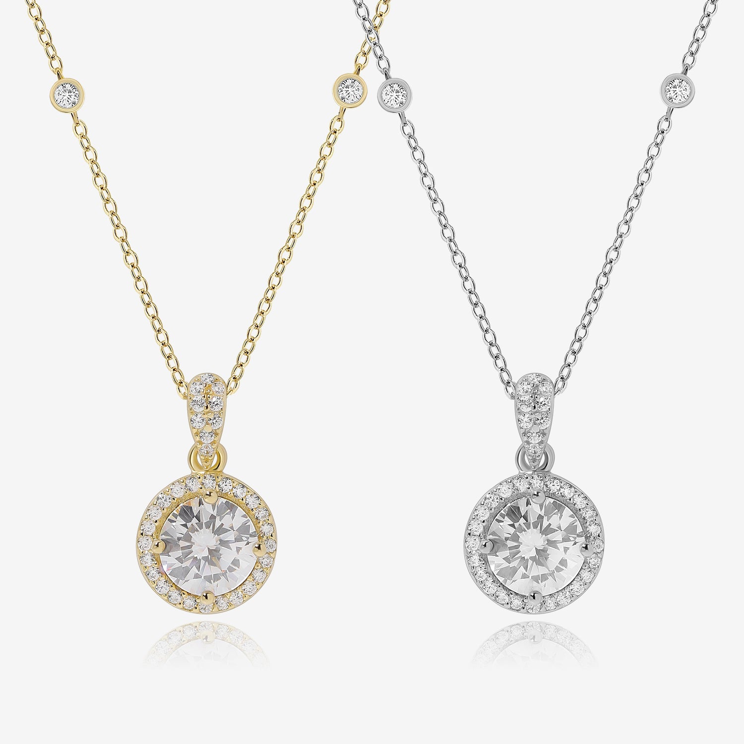 Round Diamond Necklace