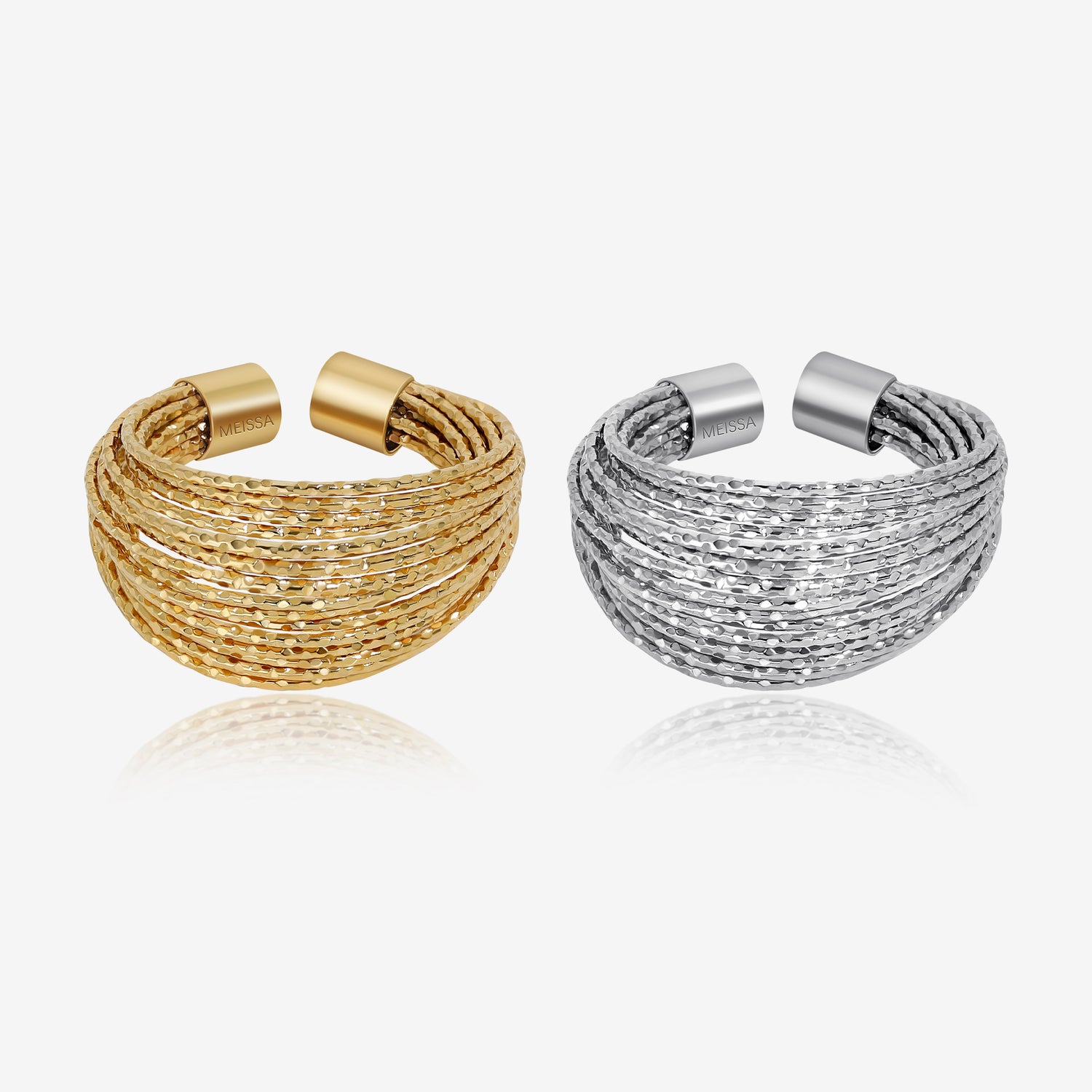 Twist Wire Ring in Stainless Steel