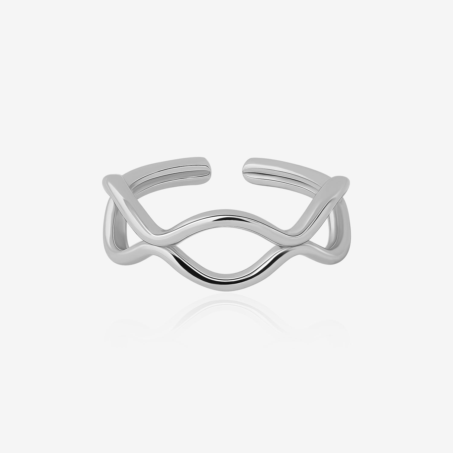 Serene Waves Ring