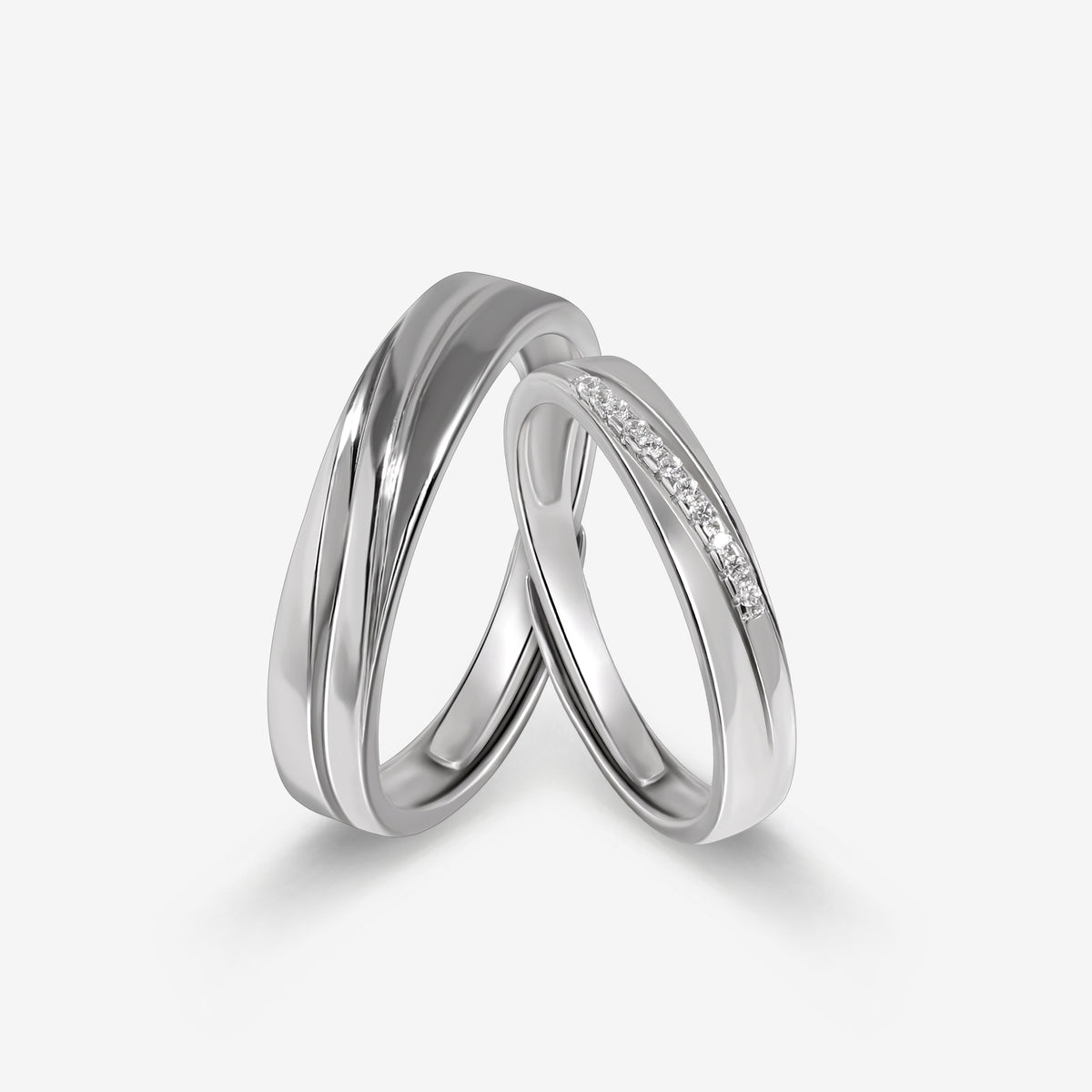 Forever Intertwined Couples' Rings