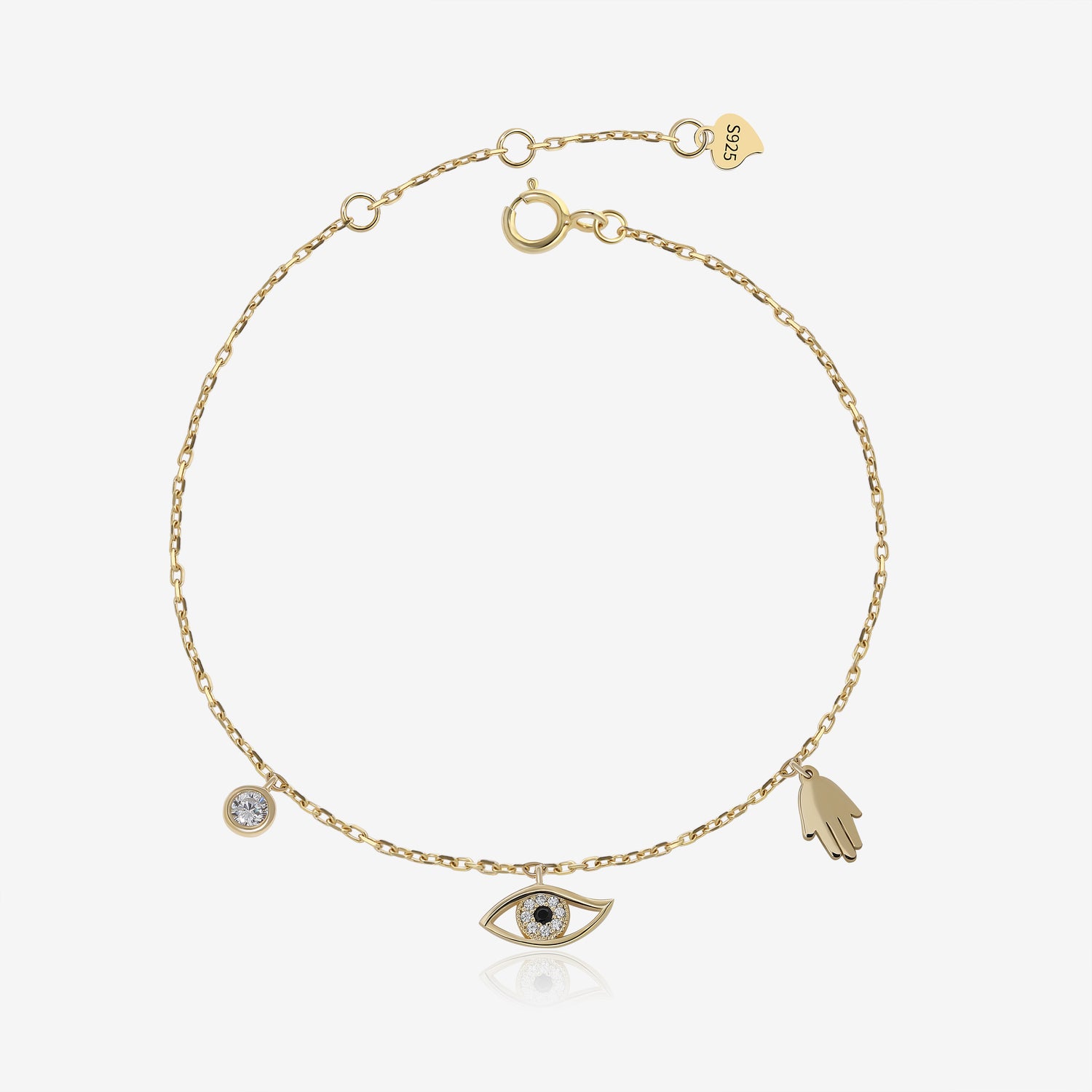 Hamsa Hand Evil Eye Bracelet