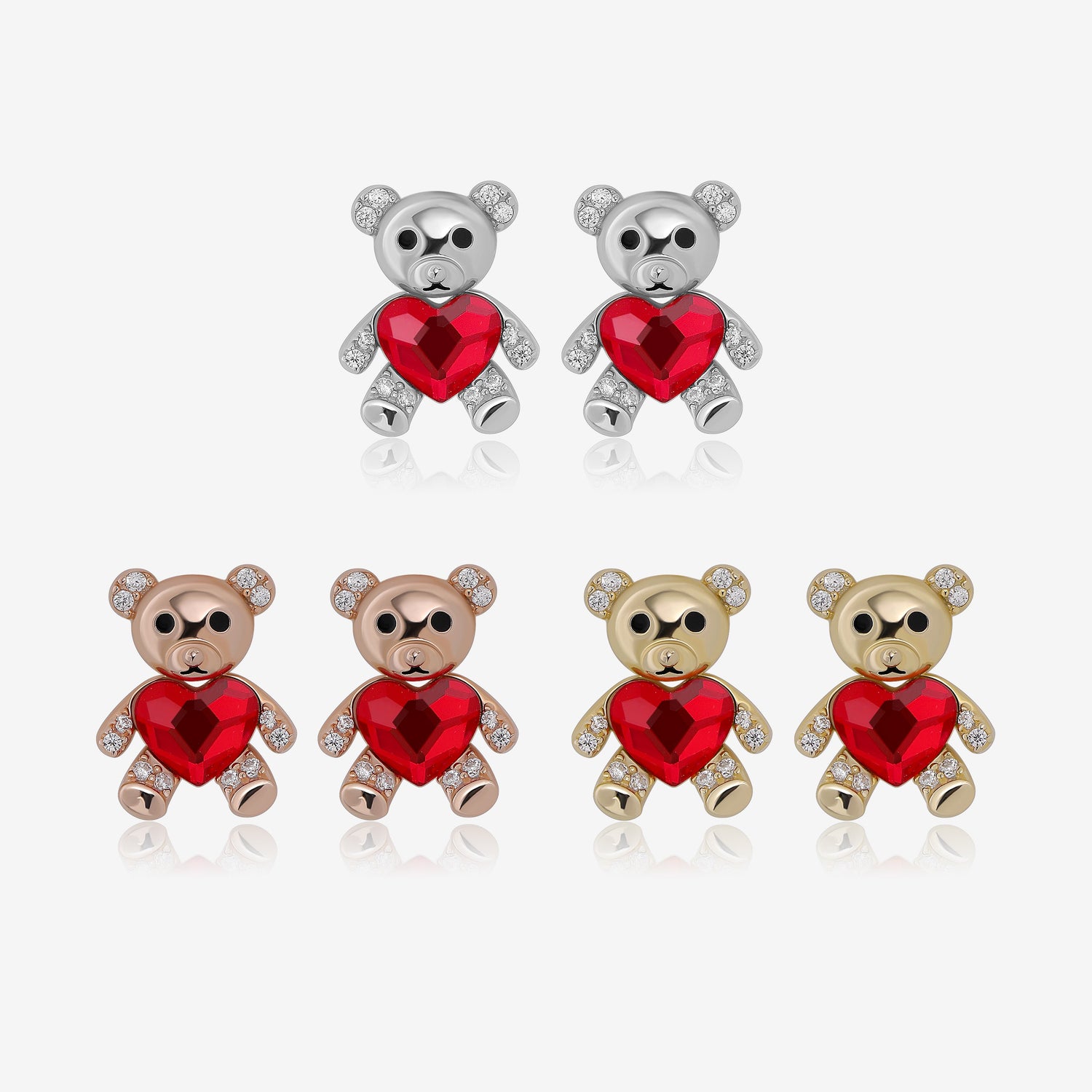 Lovely Teddy Bear Earrings