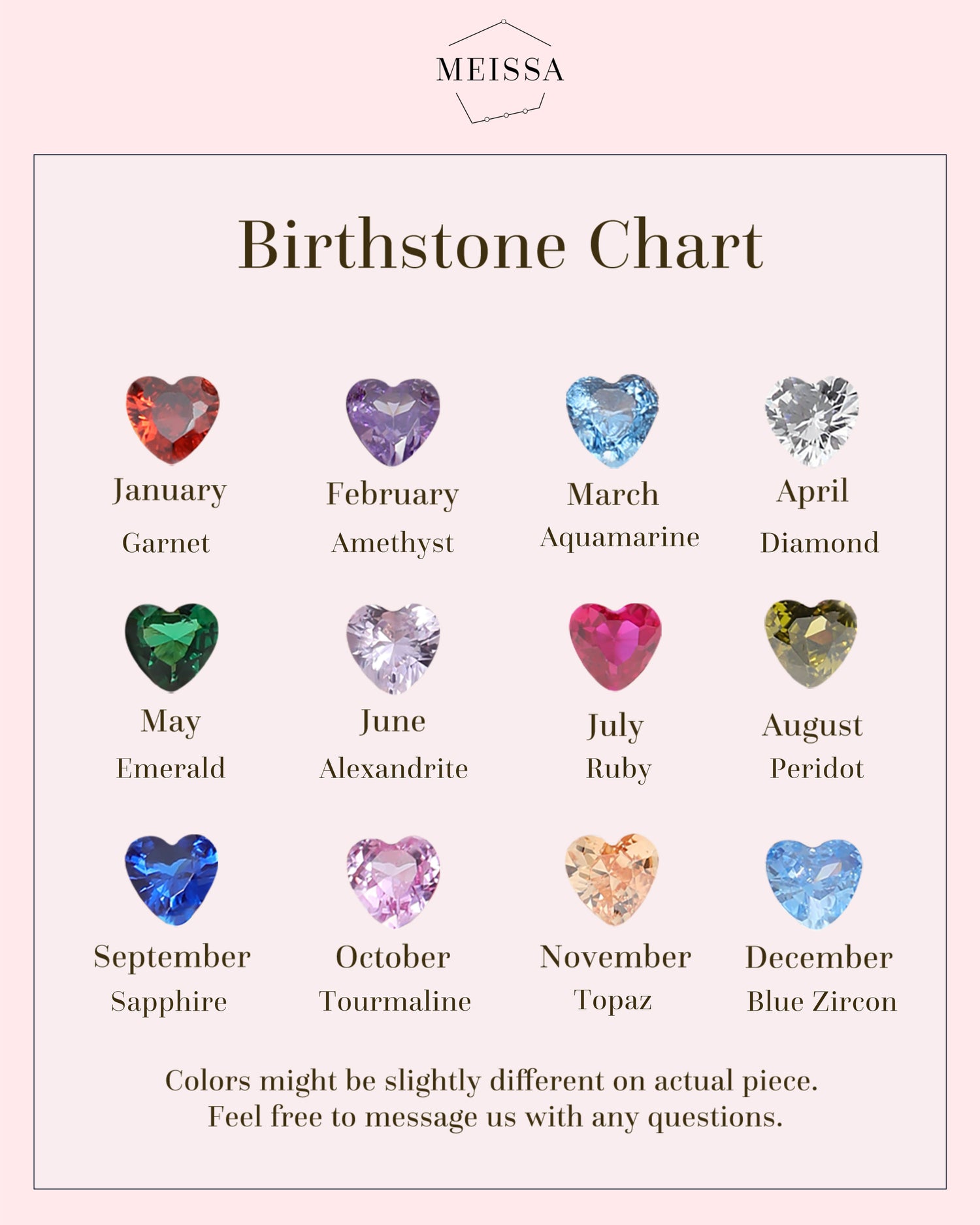 Dainty Heart Birthstone Ring