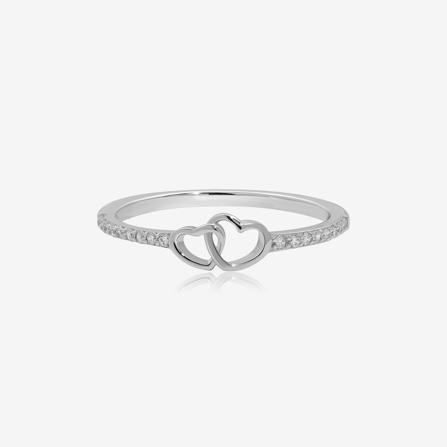 Forever Entwined Hearts Ring