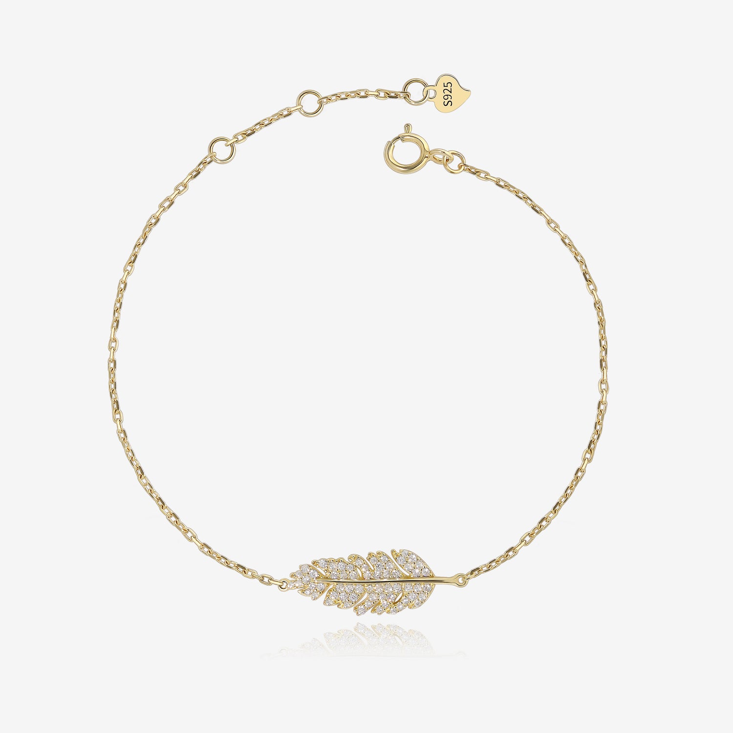 Shimmering Leaf Bracelet