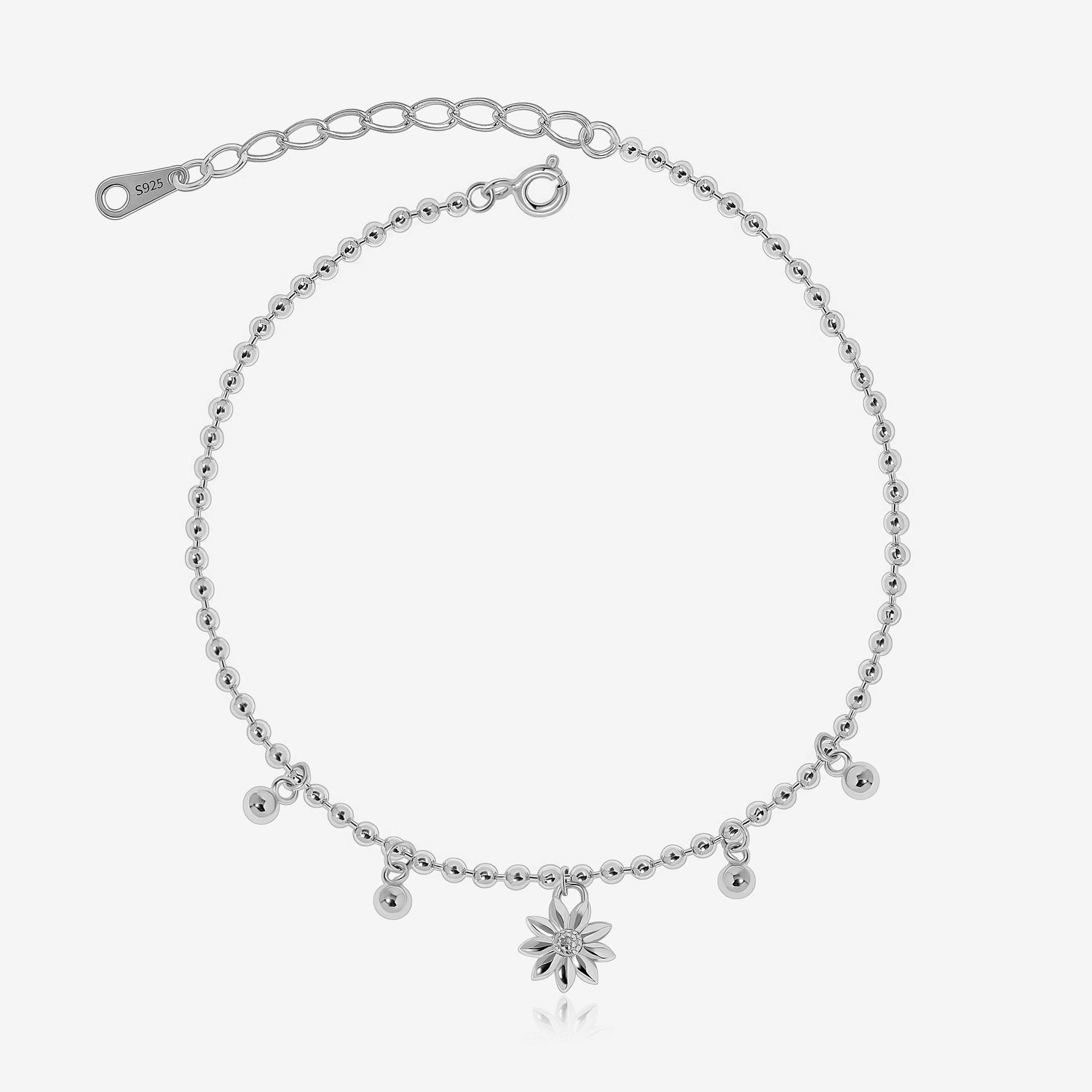 Daisy Dream Beaded Anklet