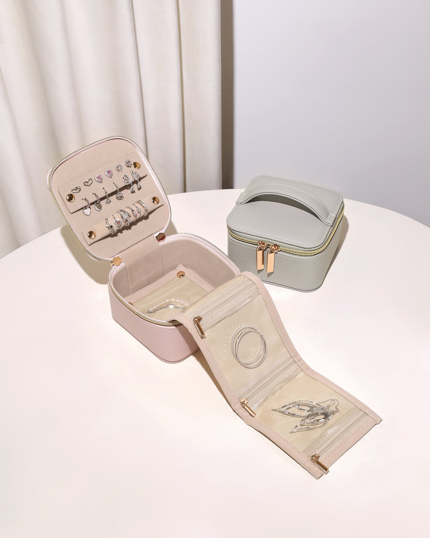 On the Go Leather Jewelry Case