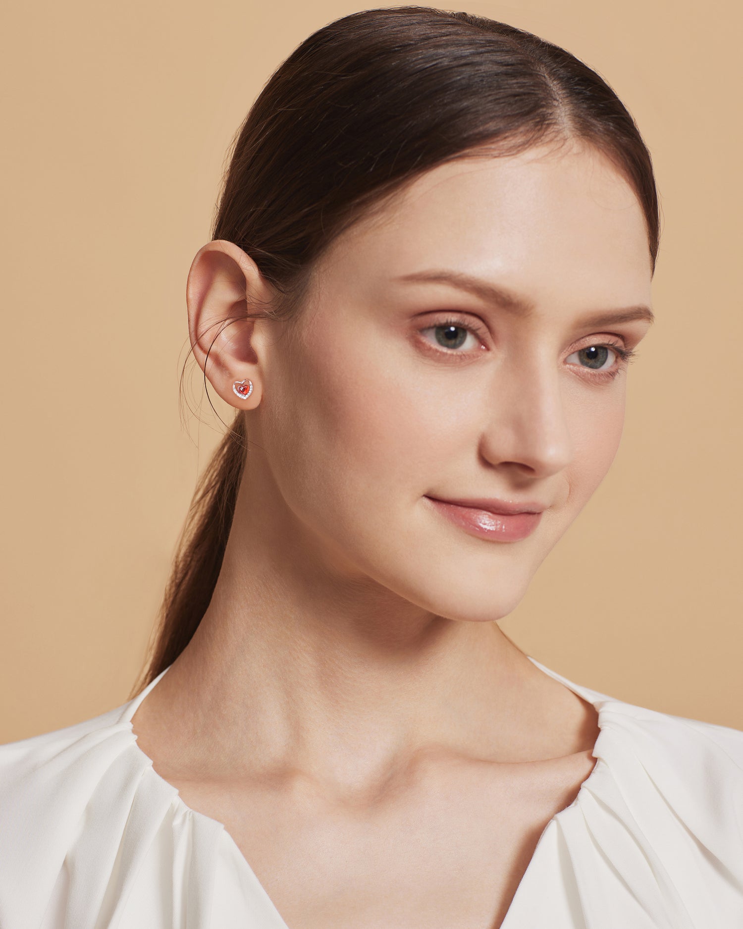 Little Red Heart Earrings