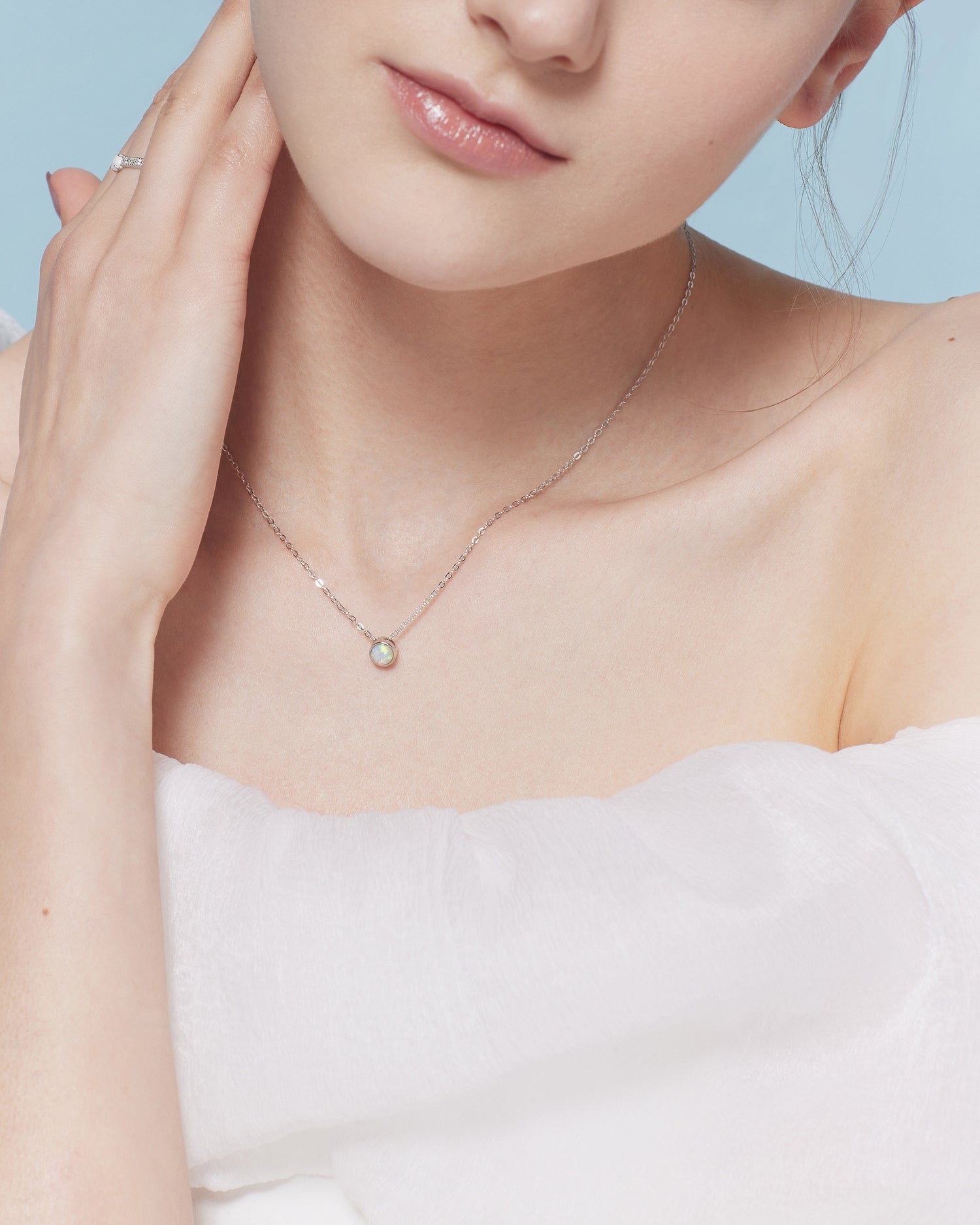 Minimalist Opal Necklace